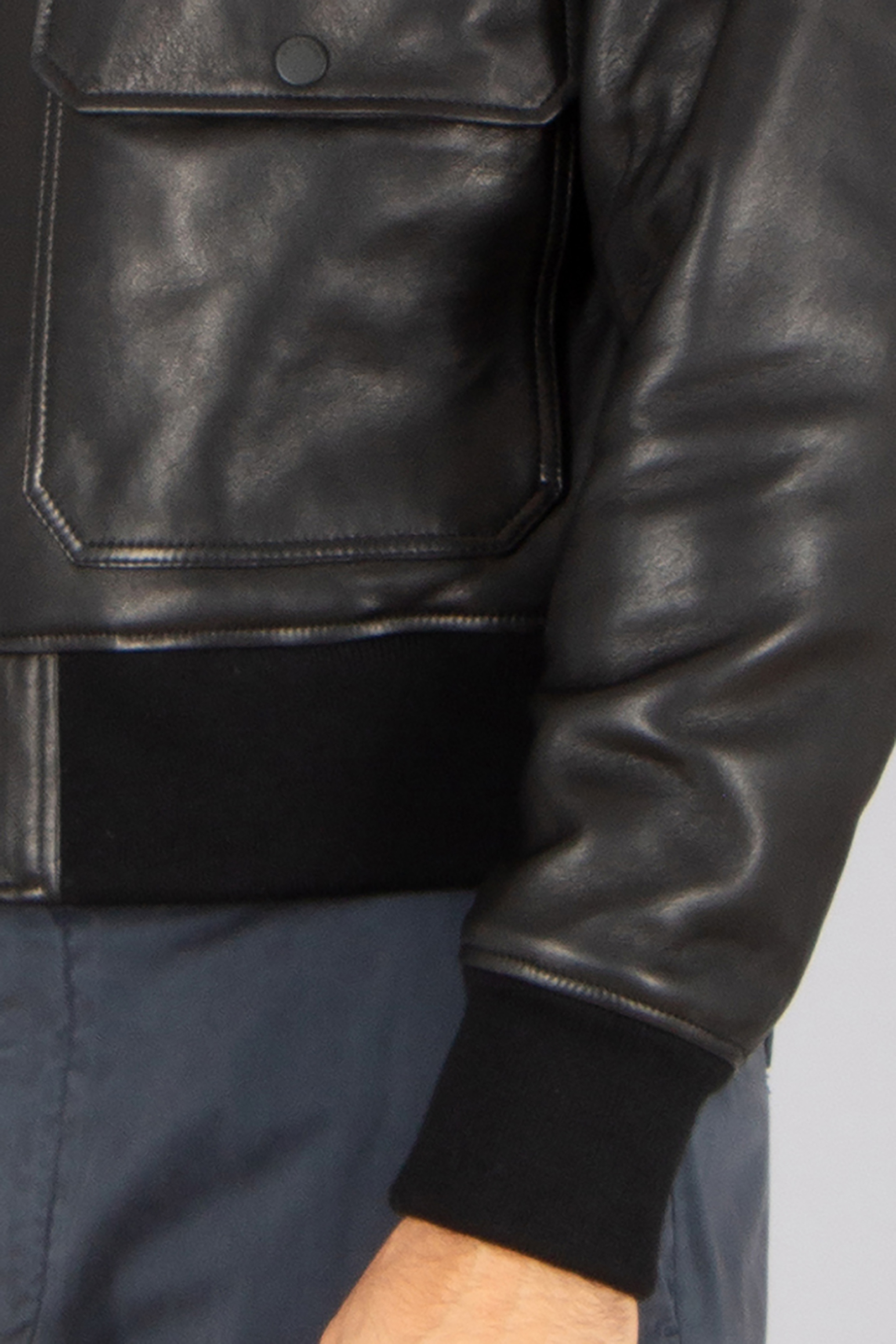 Bekleidung, Mantel, Jacke, Jacke aus Leder