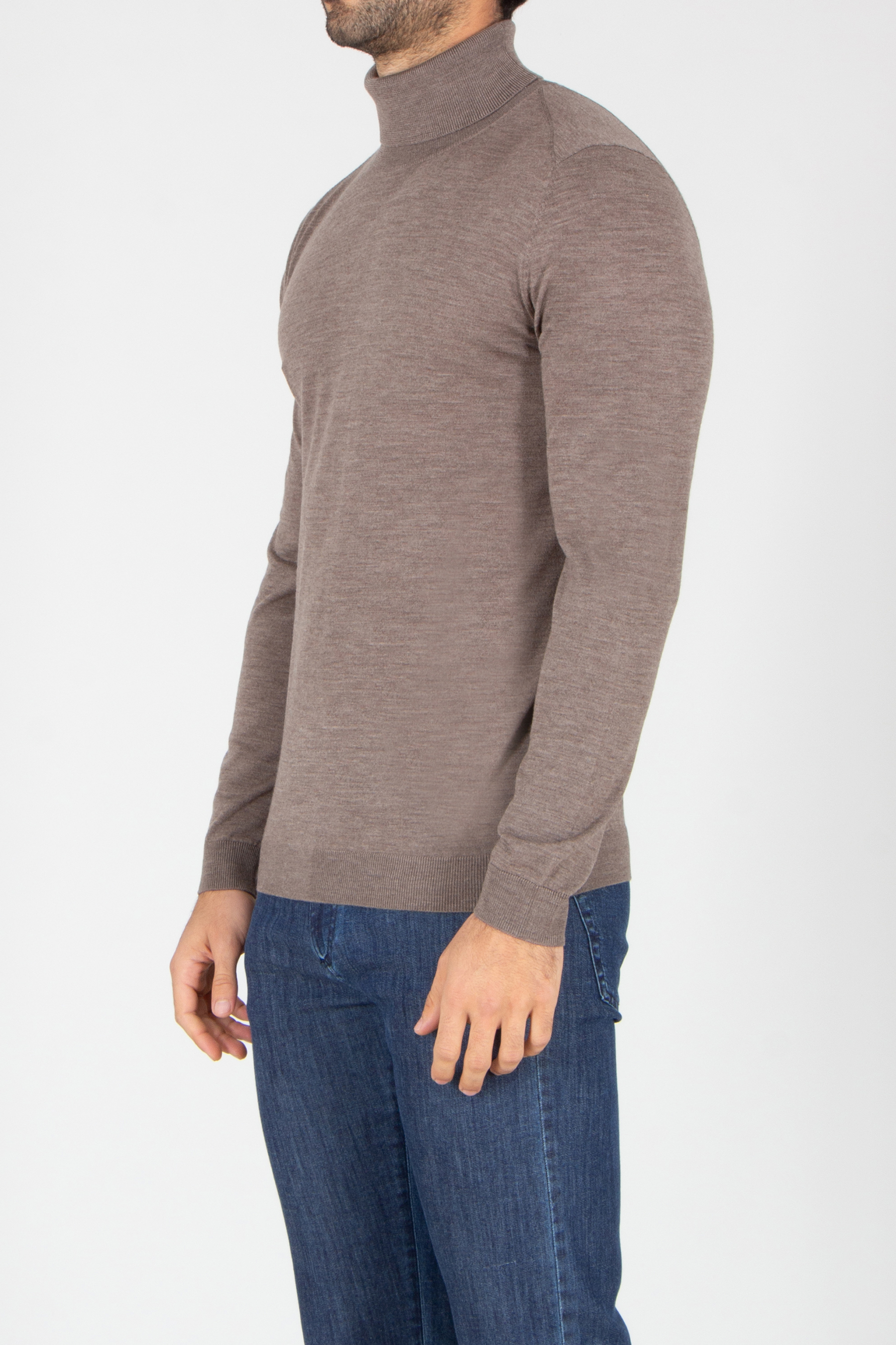 Langarm, Jeans, Pullover, Mann, Person