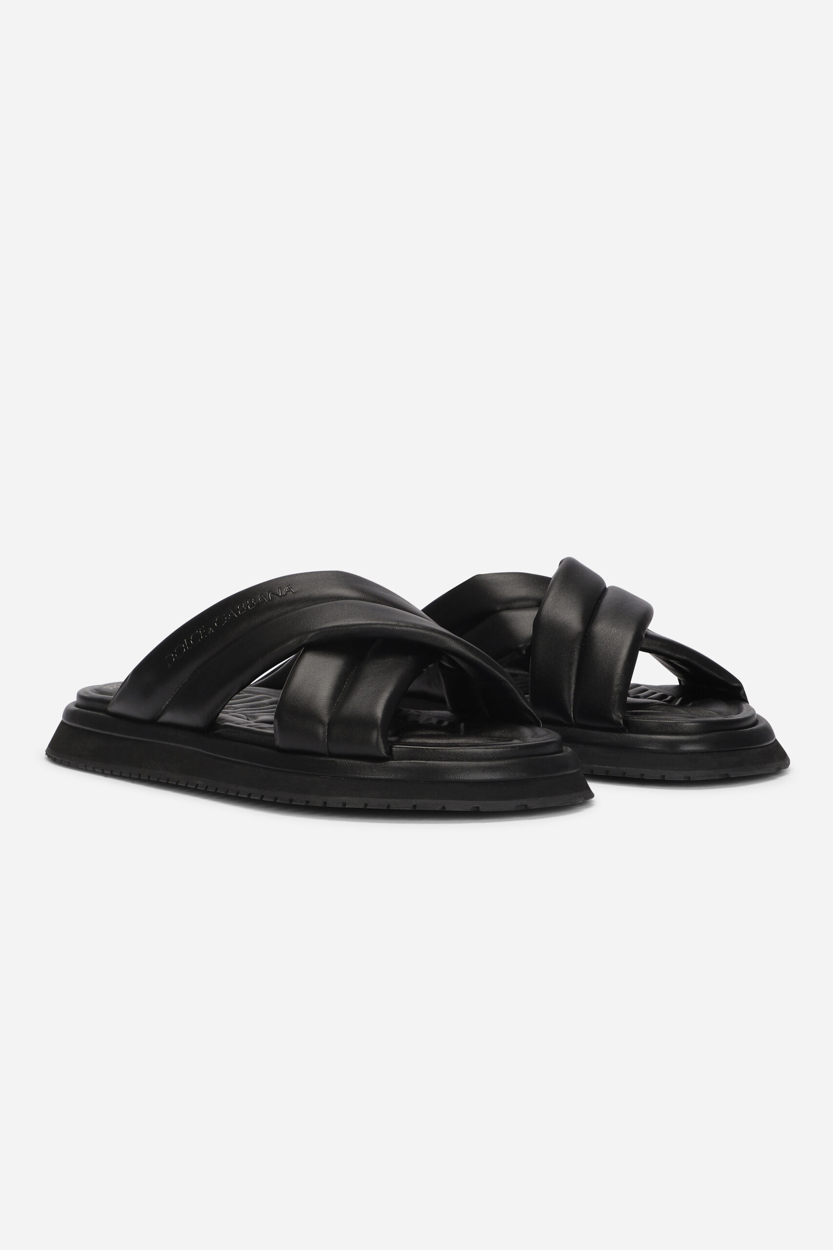 DOLCE & GABBANA Faux Leather Sandals Saint Barth DOLCE & GABBANA Faux Leather Sandals Saint Barth