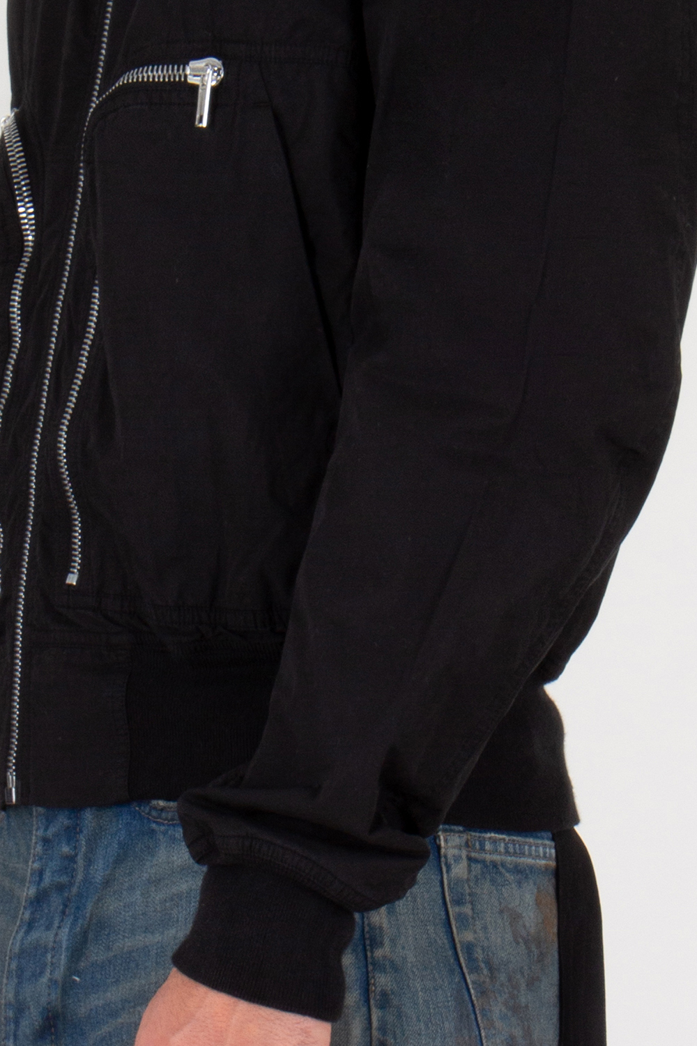 RICK OWENS DRKSHDW Organic Ripstop Cotton Bomber Jacket Bauhaus Flight