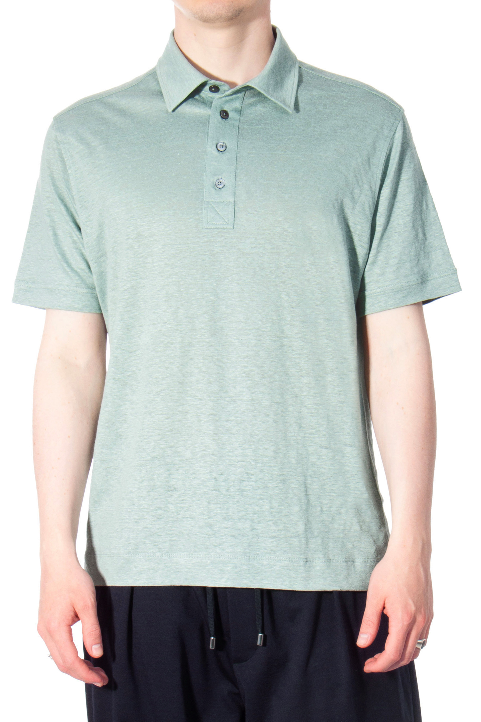 ZEGNA Linen Polo Shirt