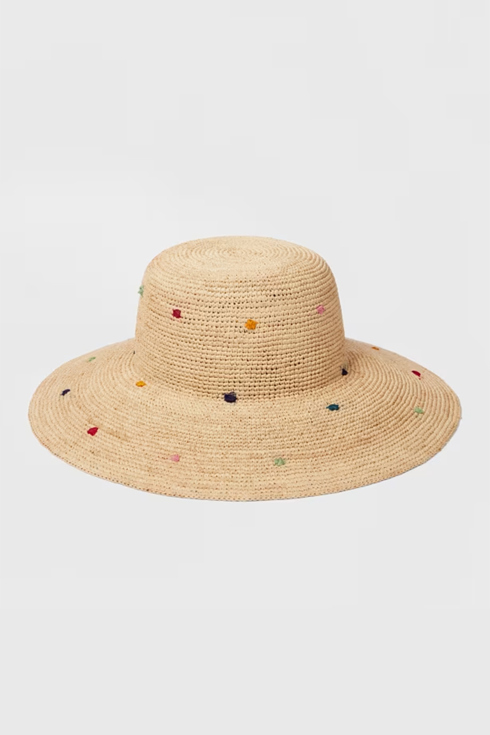 PAUL SMITH 'Swirl' Polka Dot Straw Sun Hat