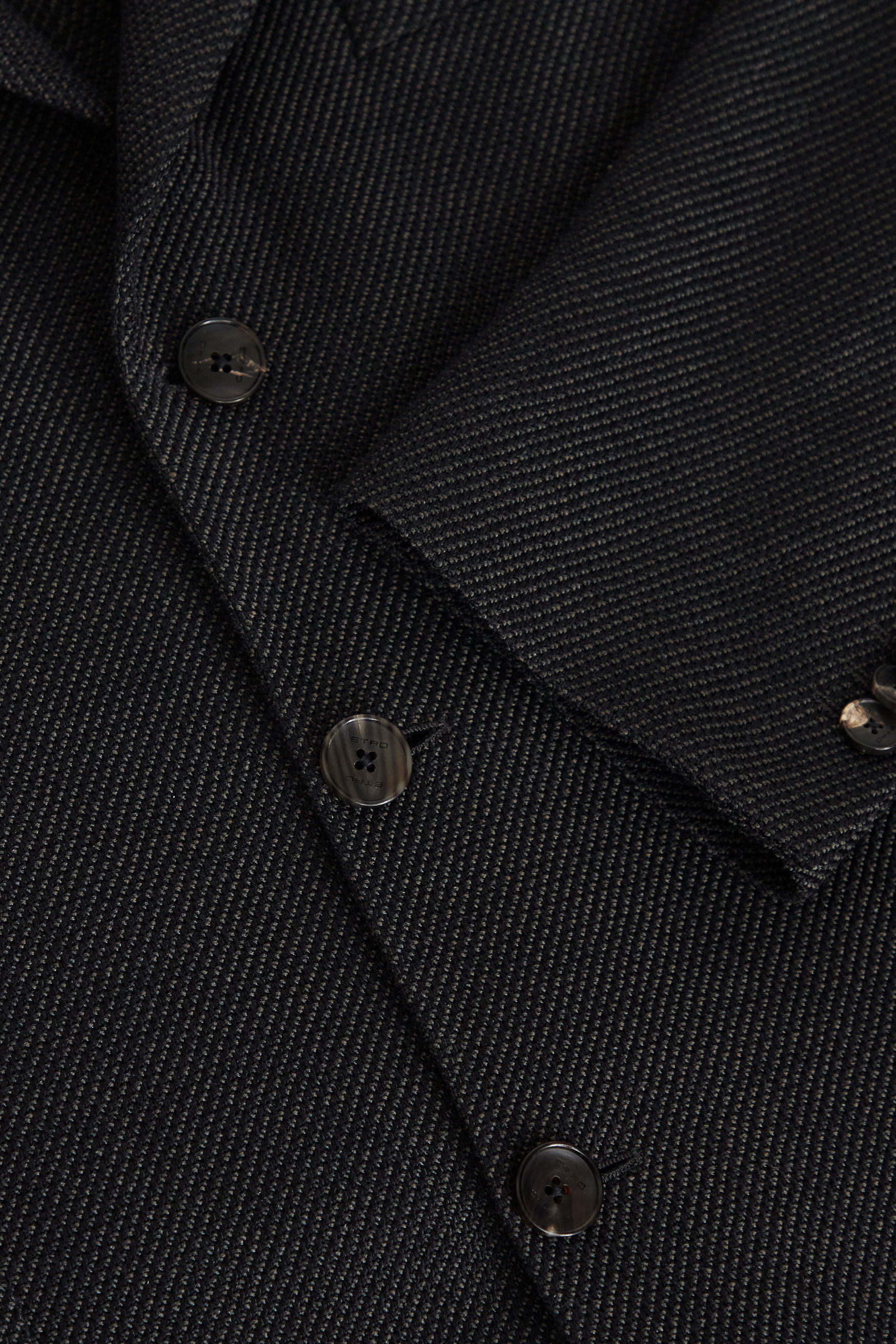 ETRO Tailored Deconstructed Cotton Blend Jacket