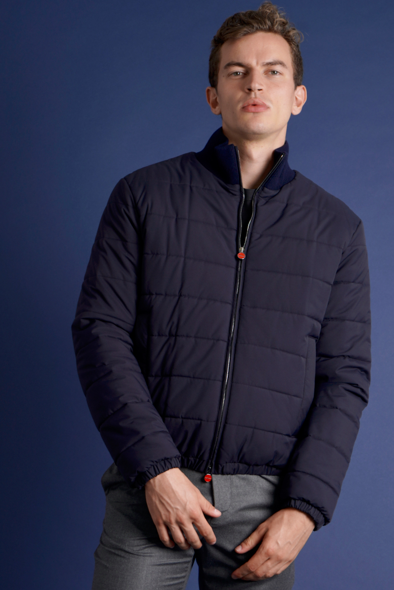 Quilted nylon bomber jacket hotsell