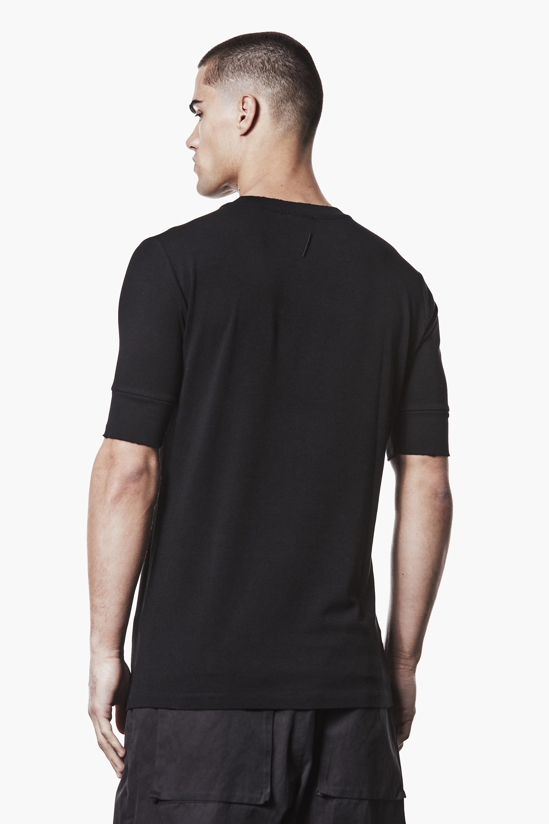 THOM KROM Slim Fit Cotton-Modal Stretch Jersey T-Shirt T-shirt, Ärmel, Langer Ärmel, Mann, Person