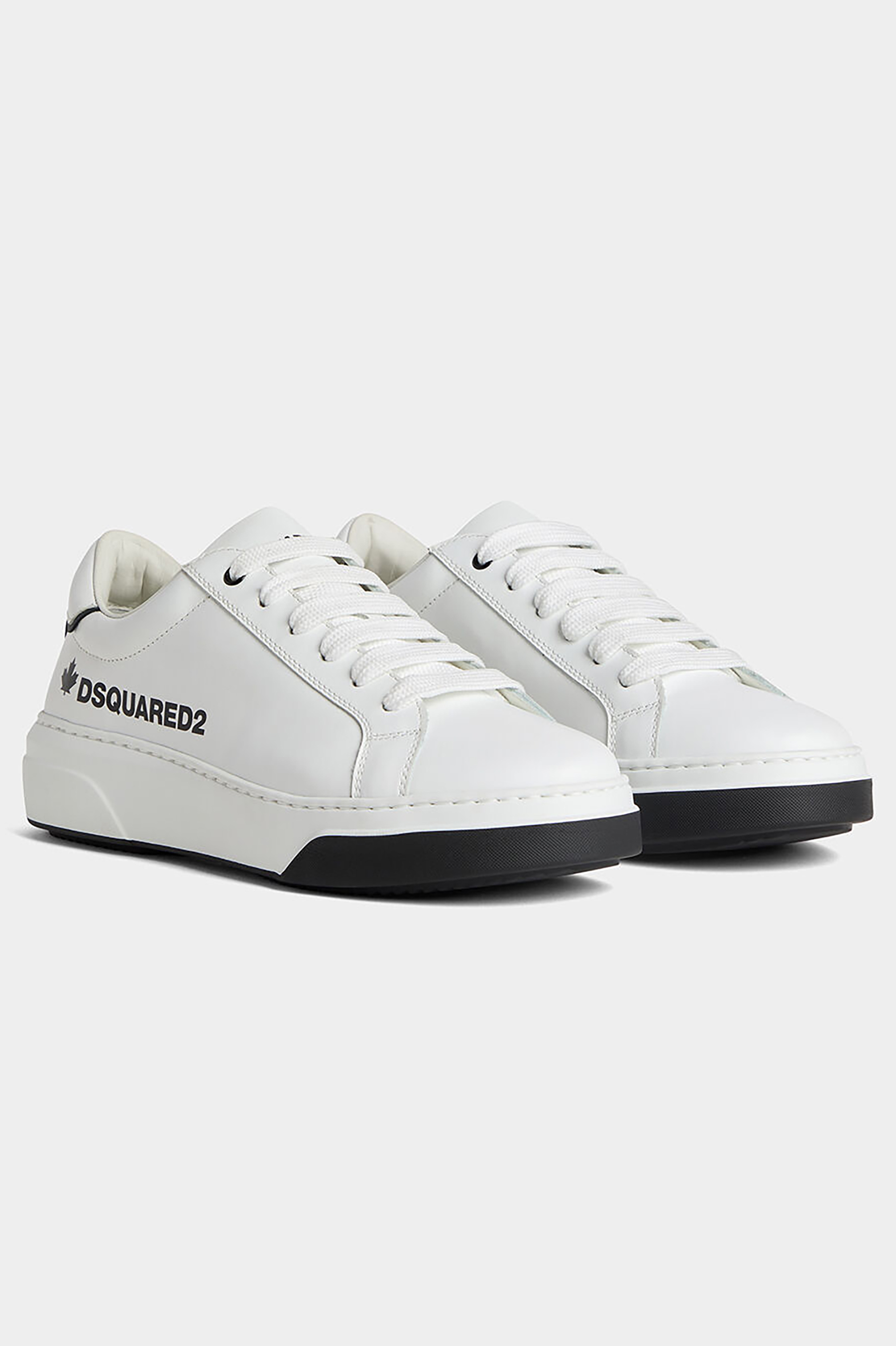 DSQUARED2 Low Calf Leather Sneakers Bumper DSQUARED2 Low Calf Leather Sneakers Bumper