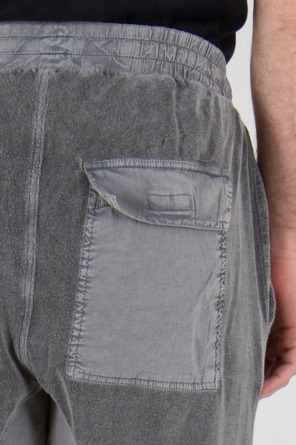 THOM KROM Relaxed Fit Low Crotch Matmix Cotton Blend Terry Sweatpants