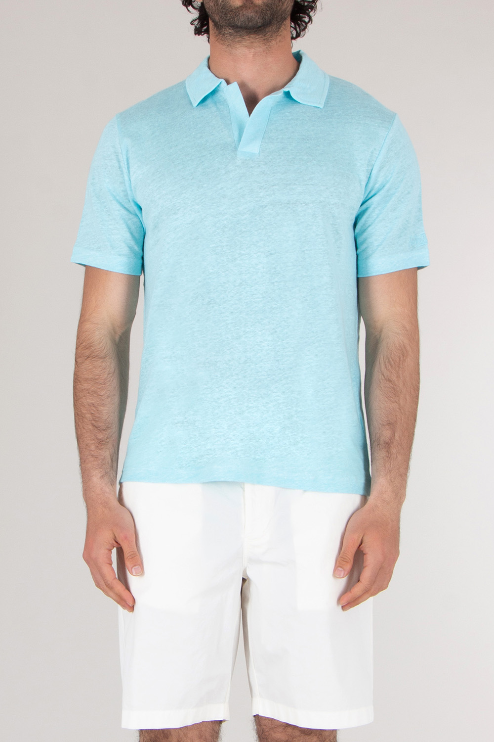 MC2 SAINT BARTH Regular Fit Linen Polo Shirt