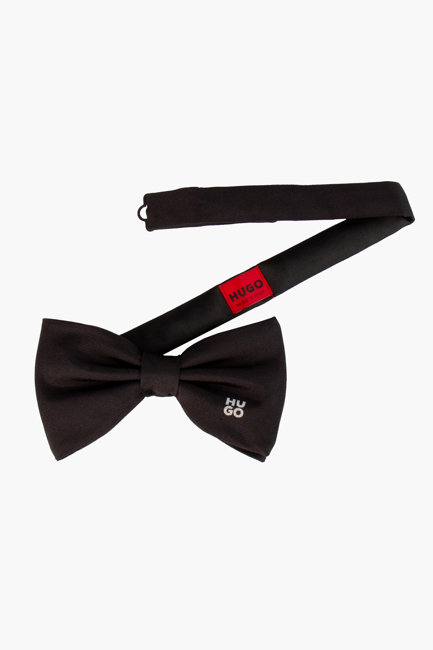 HUGo Logo Silk Bow Tie