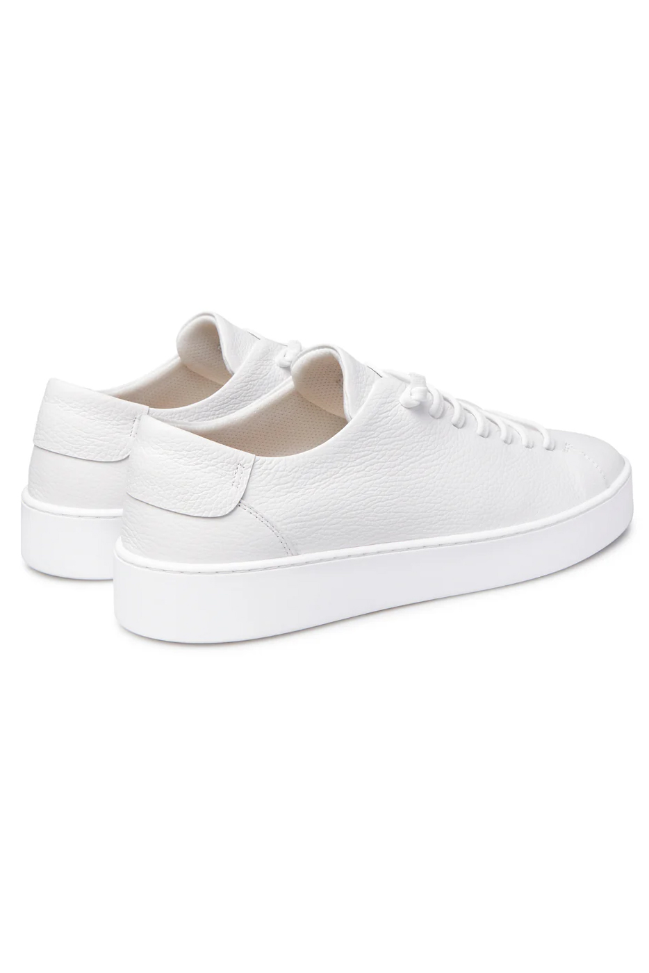 FABIANO RICCI Grain Leather Sneakers Pure