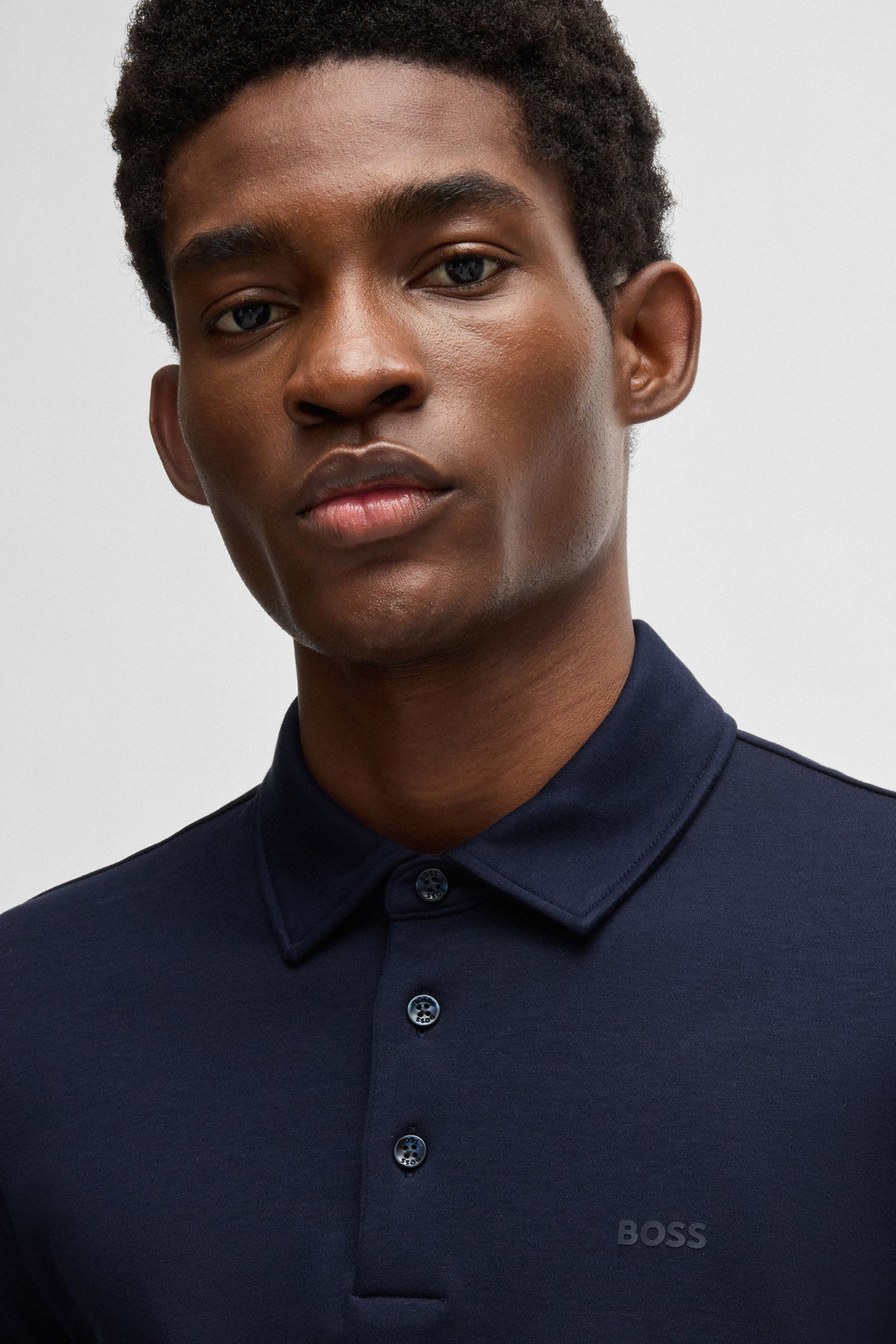 BOSS Slim Fit Interlock-Cotton Polo Shirt Palosh BOSS Slim Fit Interlock-Cotton Polo Shirt Palosh