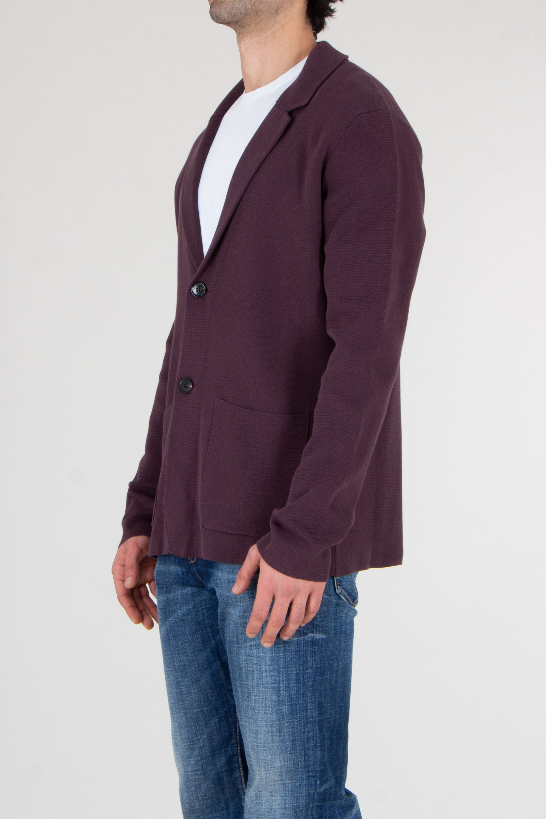 ROBERTO COLLINA Woven Cotton Cardigan Fico