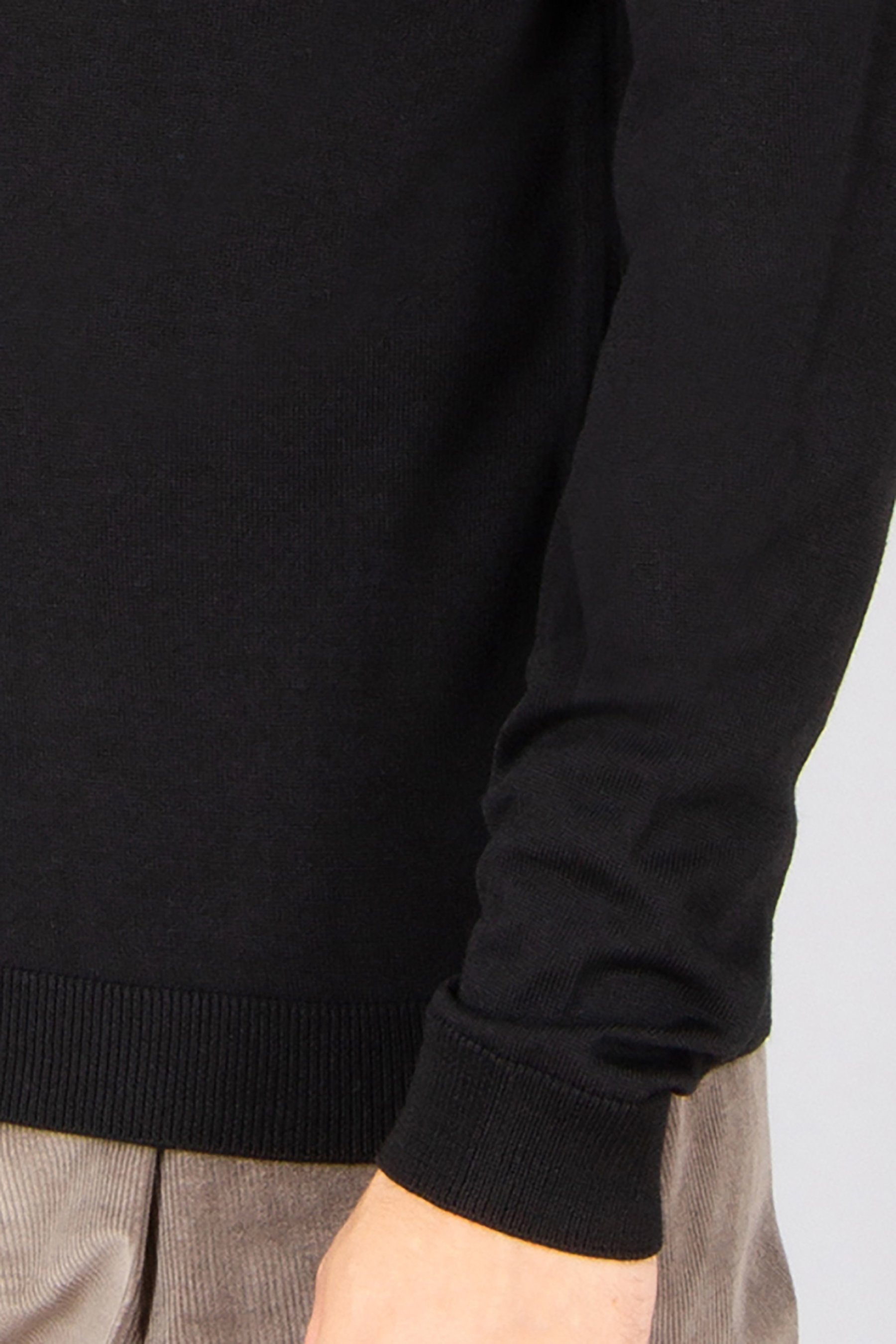 ROBERTO COLLINA Regular Fit Extra-Fine Wool Crew Neck Sweater Langarm, Ärmel, Strickwaren, Pullover, Hosen
