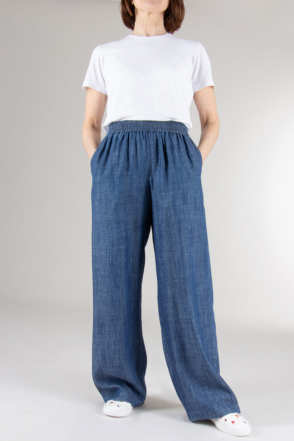 0039 ITALY Regular Fit Lyocell Cotton Pants