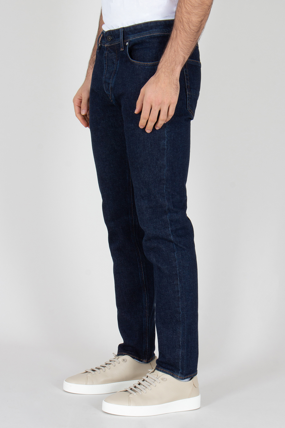 STONE ISLAND Slim Fit Rinsed Organic Cotton Stretch Denim Jeans