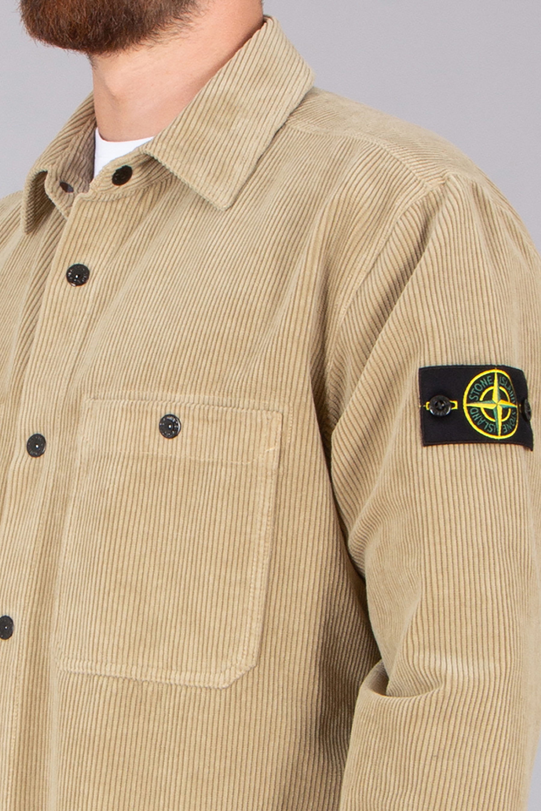 Hemd, Mantel, Kleid, Hemd, Langarm, Khaki