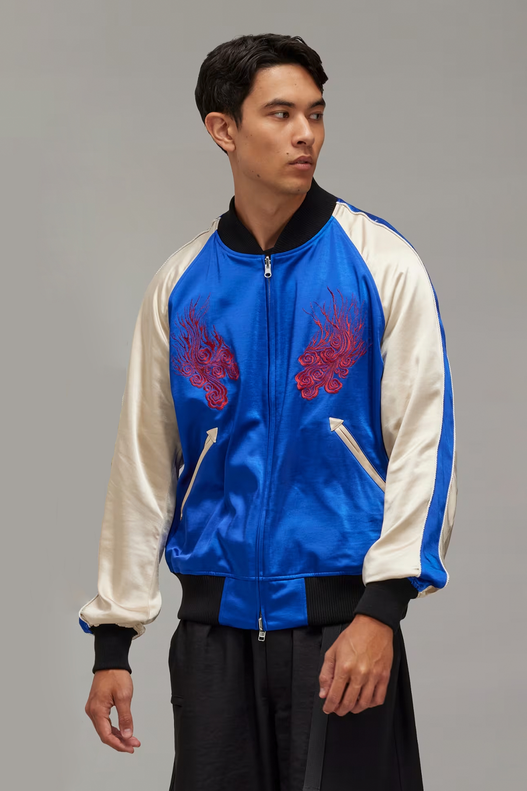 Y-3 X JFA Embroidered Reversible Souvenir Jacket Y-3 X JFA Embroidered Reversible Souvenir Jacket