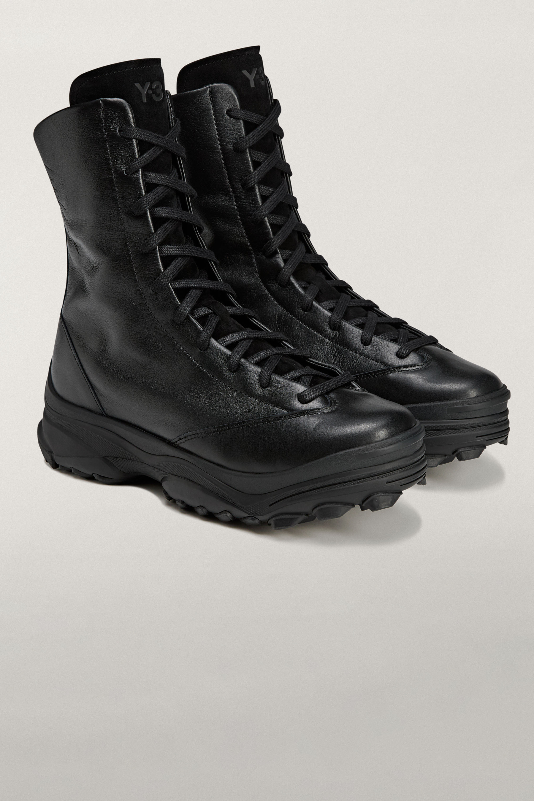 Y-3 Leather Sneakers GSG9 High Bekleidung, Schuhwerk, Schuh, Sneaker