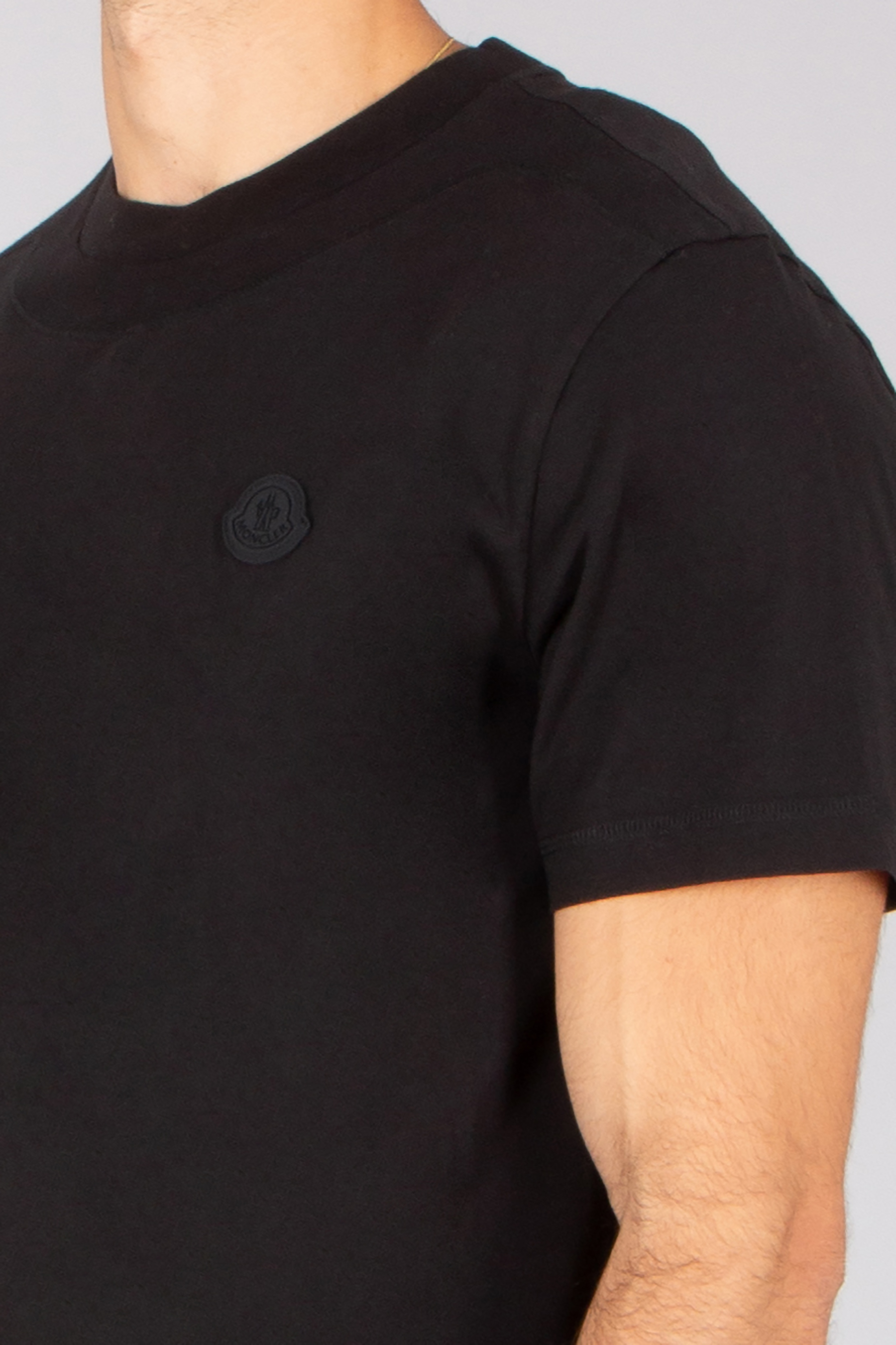 MONCLER Regular Fit Organic Cotton Jersey T-Shirt T-shirt, Erwachsener, Männlich, Mann, Person