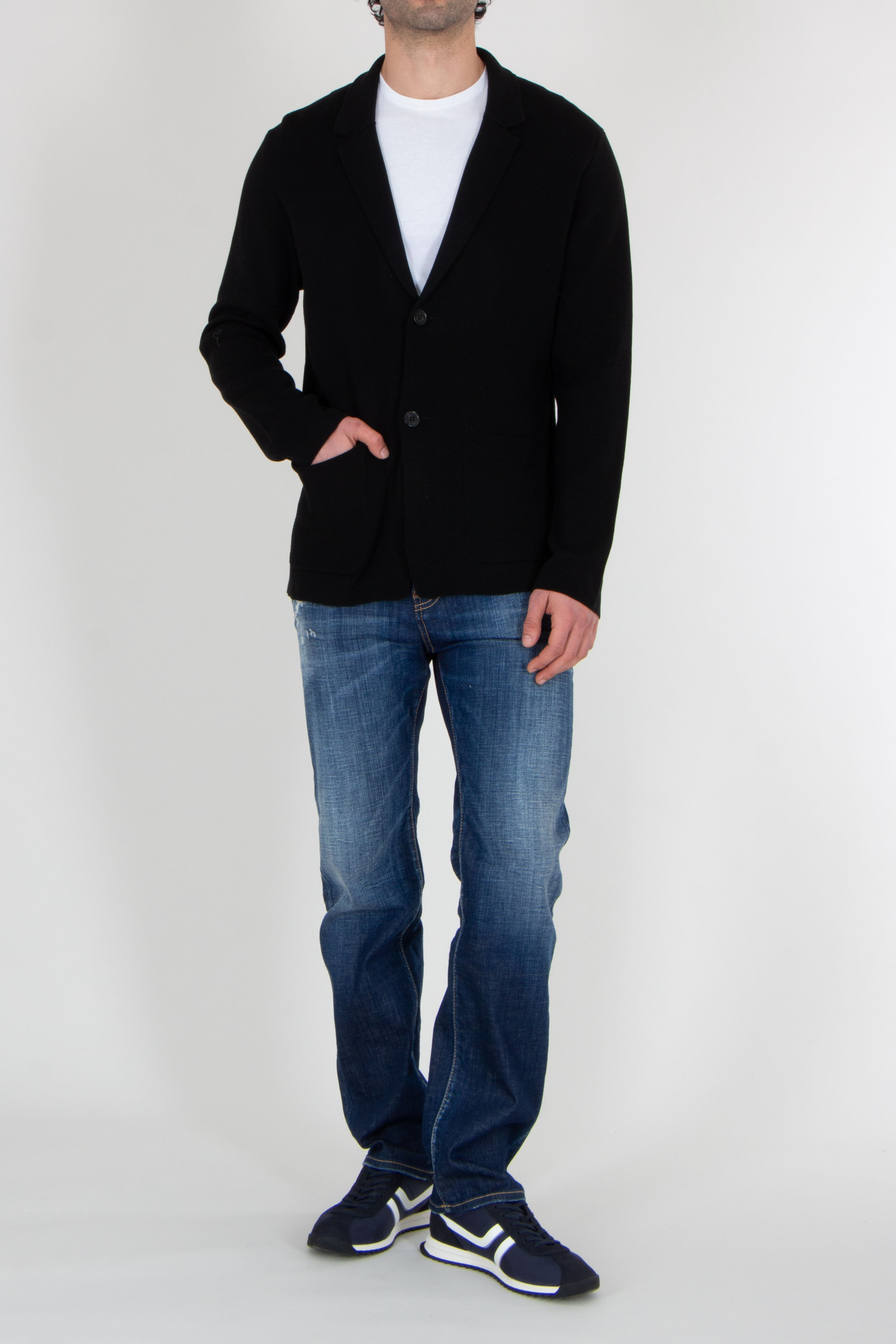 ROBERTO COLLINA Knitted Cotton Cardigan