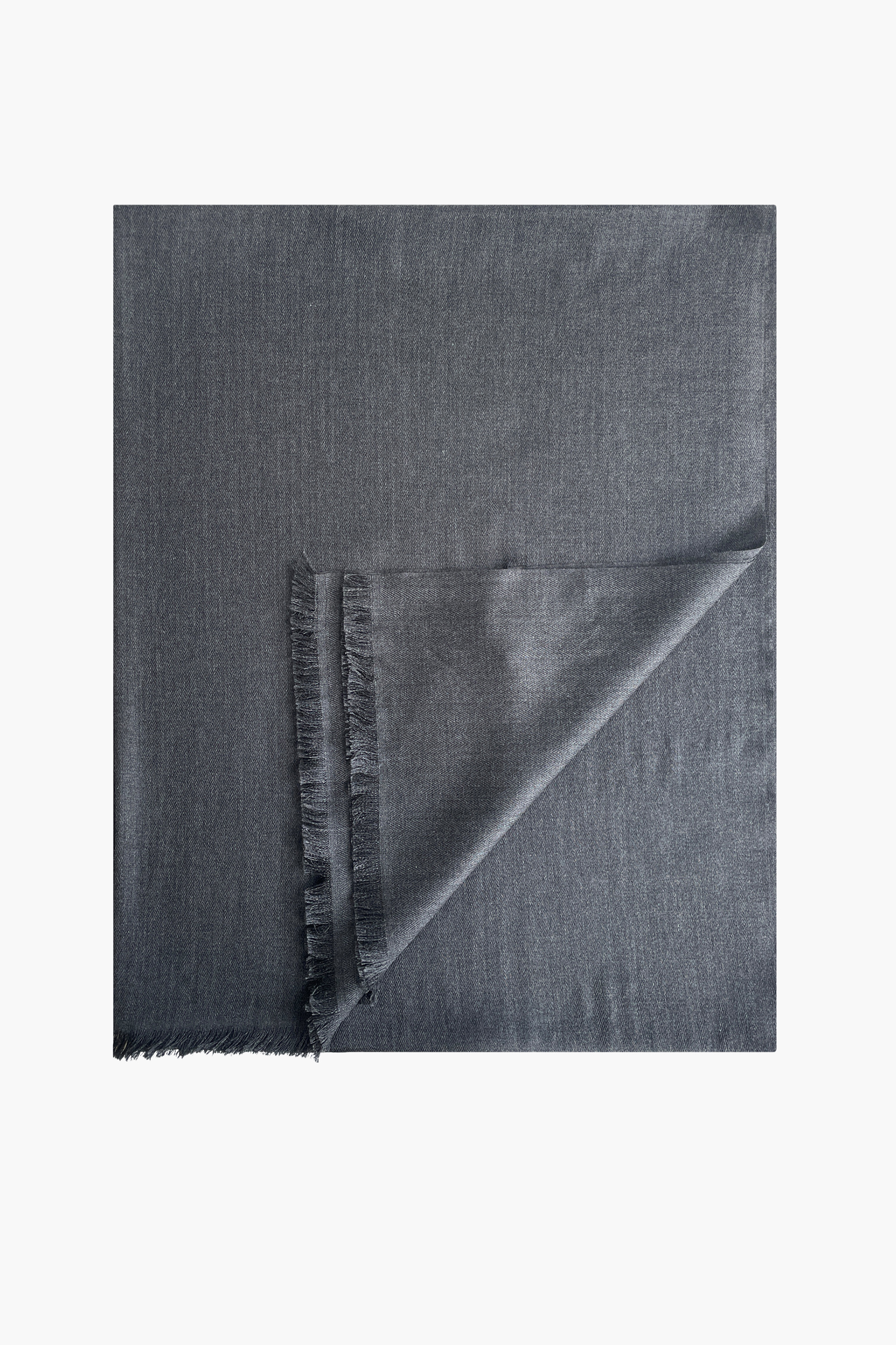 TOM FORD Tonal Herringbone Pattern Cashmere-Silk Blend Scarf Bekleidung, Hosen, Jeans, Dekoration für Zuhause, Leinen