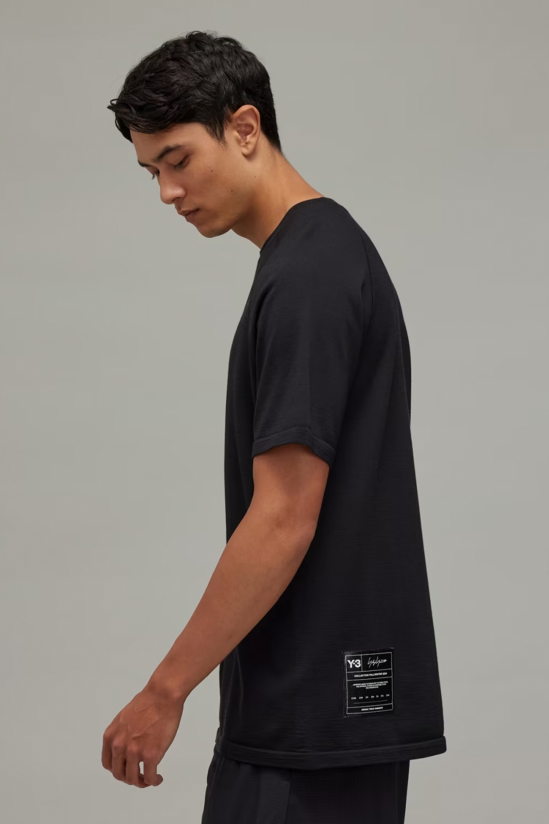 Y-3 Recycled Polyester-Wool Blend Running T-Shirt Y-3 Recycled Polyester-Wool Blend Running T-Shirt