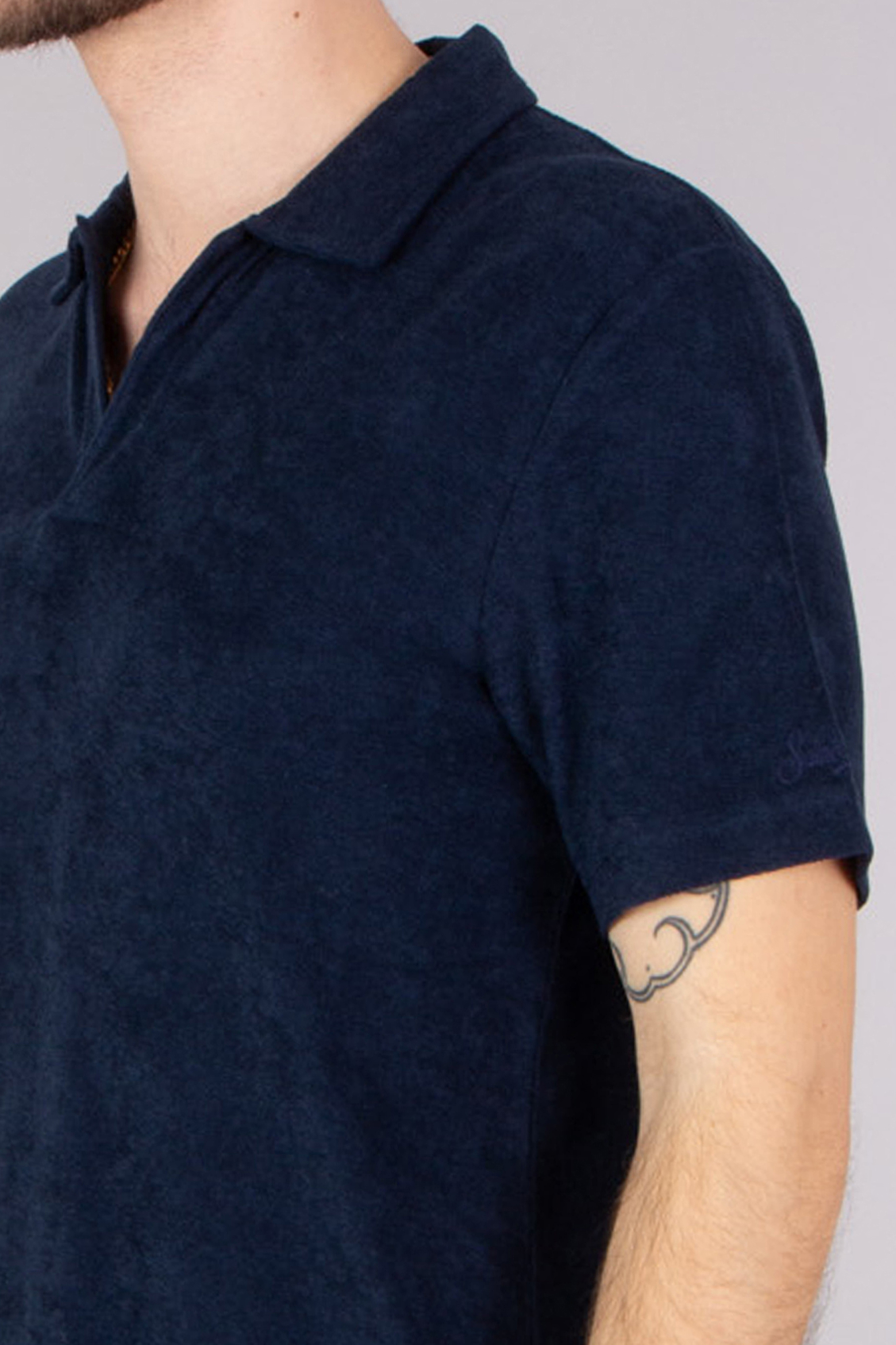 MC 2 SAINT BARTH Regular Fit Lyocell-Cotton Terry Polo Shirt Jeremy MC 2 SAINT BARTH Regular Fit Lyocell-Cotton Terry Polo Shirt Jeremy
