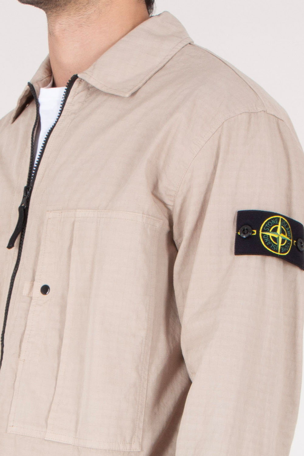 STONE ISLAND Regular Fit Cotton Overshirt 
