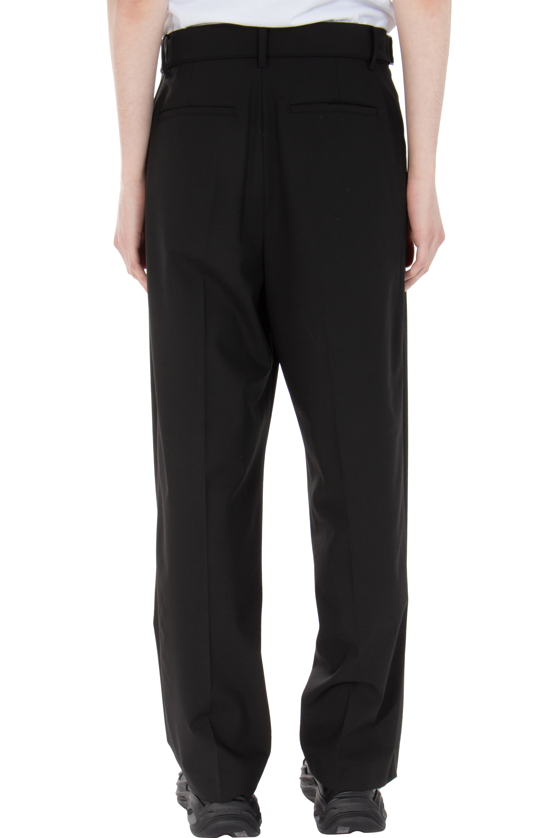 JUUN.J Pleated Wool Blend Pants 