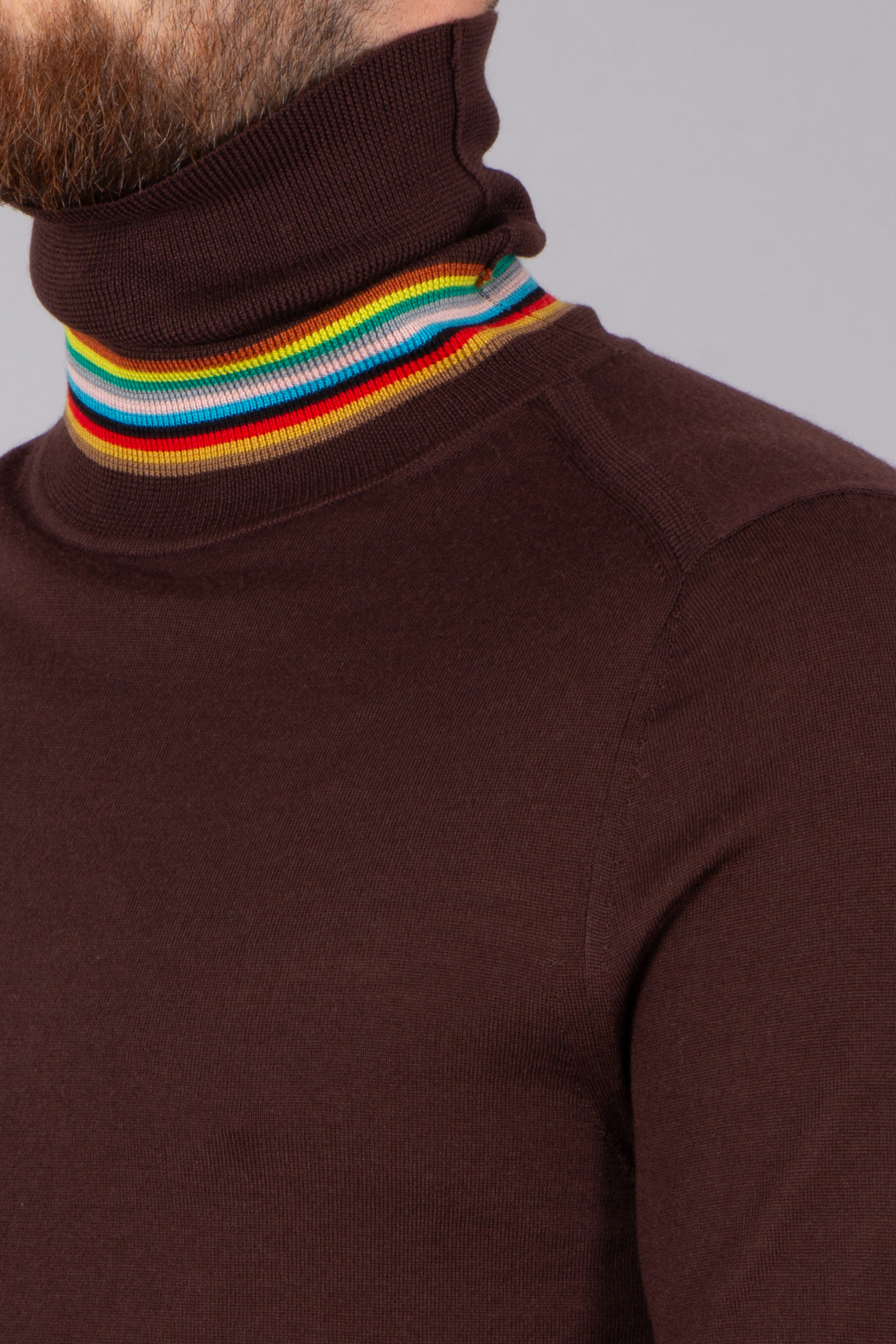 PAUL SMITH Classic Fit Wool Roll Neck Sweater Zubehor, Pullover, Erwachsener, Mann, Person