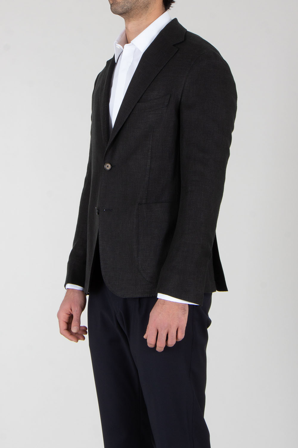 DRESSLER Regular Fit Linen-Wool-Silk Stretch Blend Jacket Sawyer