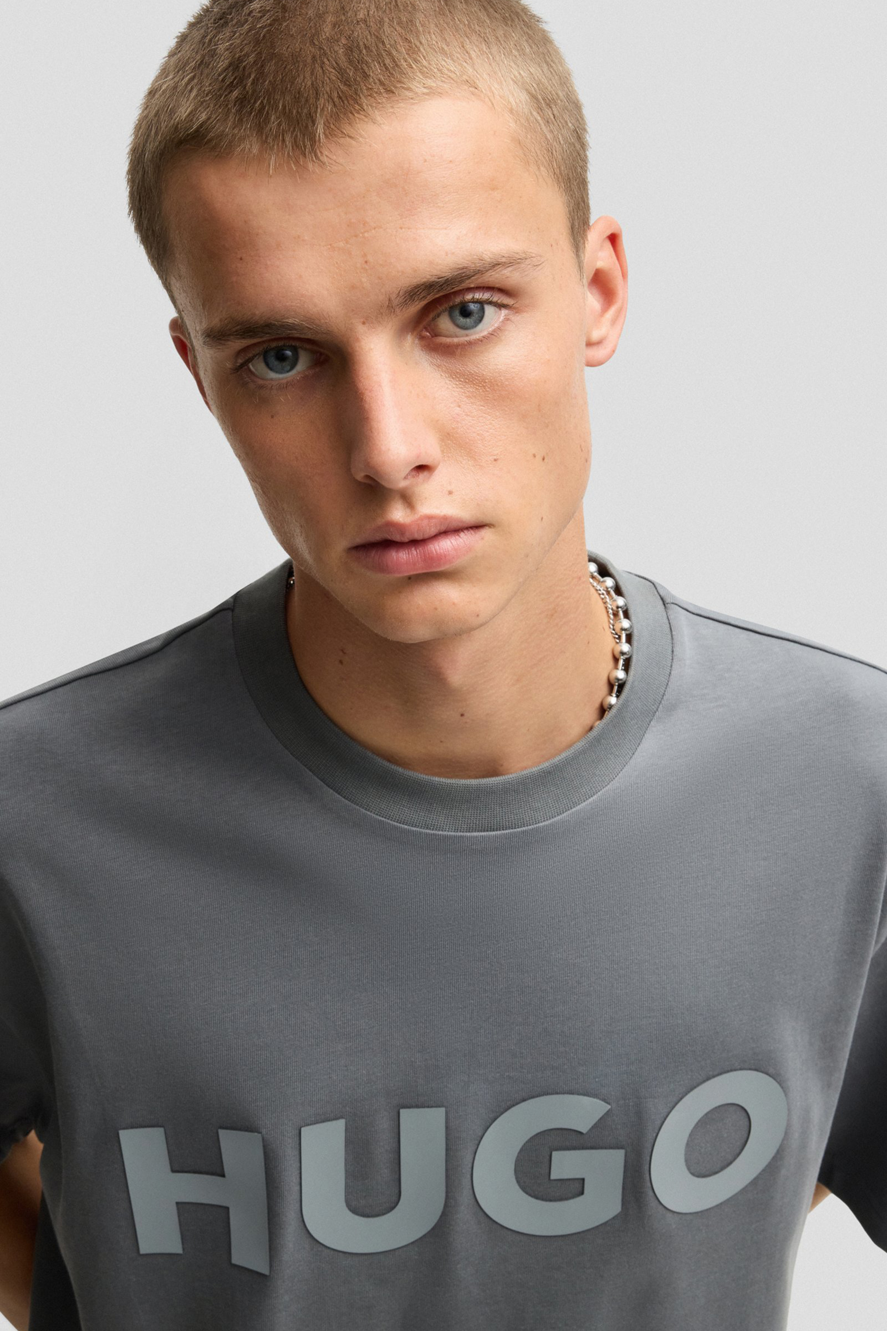 HUGO Oversized Printed Cotton Jersey T-Shirt Dinkee HUGO Oversized Printed Cotton Jersey T-Shirt Dinkee