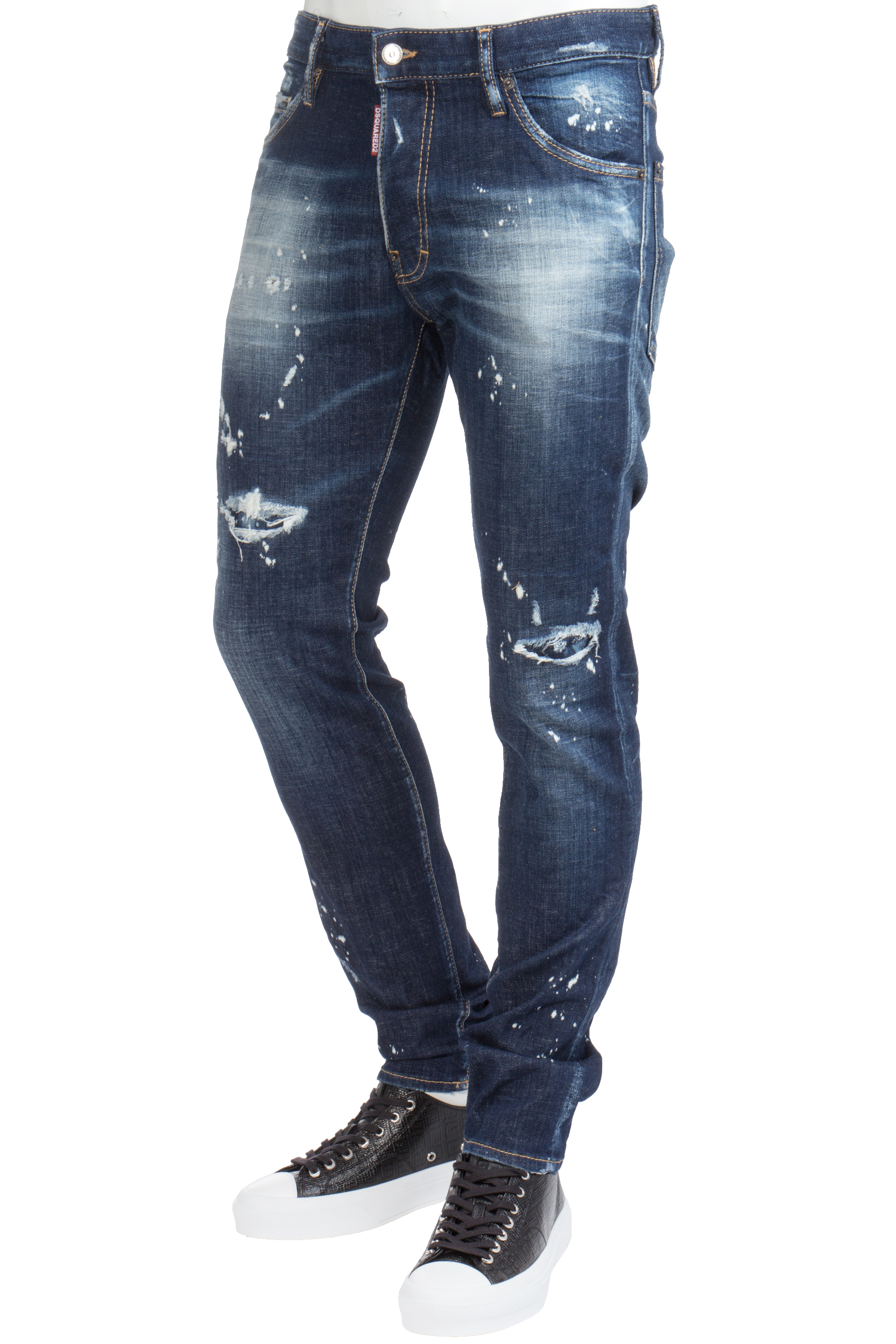 DSQUARED2 Cotton Stretch Denim Cool Guy Jeans DSQUARED2 Cotton Stretch Denim Cool Guy Jeans