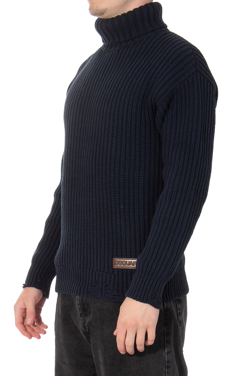 DSQUARED2 Heavy Turtleneck Knit Sweater DSQUARED2 Heavy Turtleneck Knit Sweater
