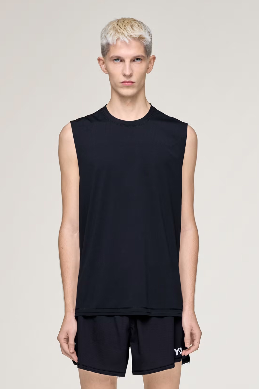 Y-3 Regular Fit Performance Stretch Running Tank Top