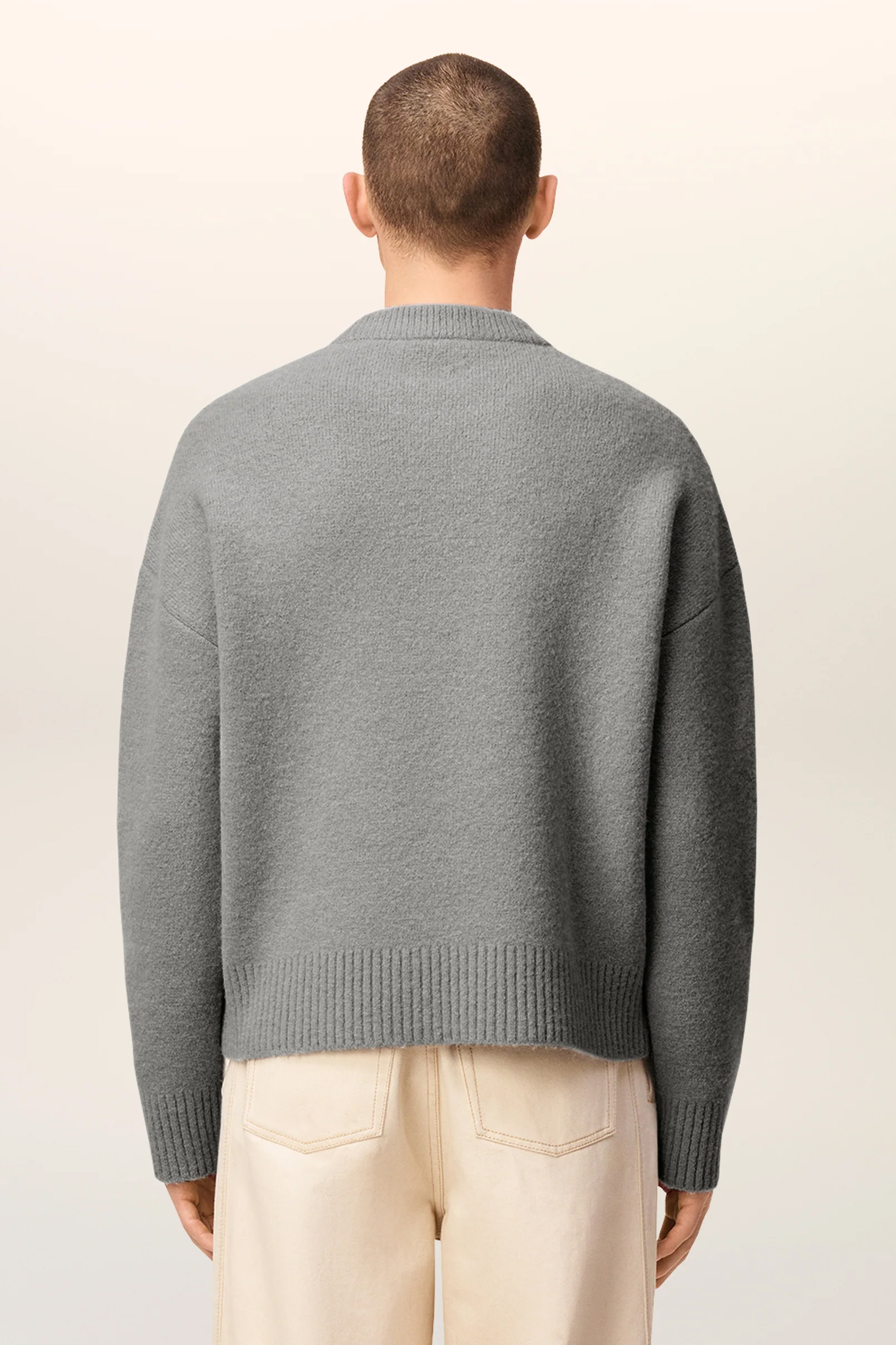 AMI PARIS Relaxed Fit Alpaca Blend Sweater Bekleidung, Strickwaren, Pullover