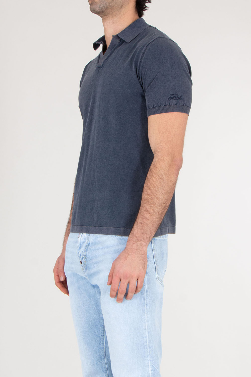 MC 2 SAINT BARTH Regular Fit knitted polo shirt with vintage treatment Sloan