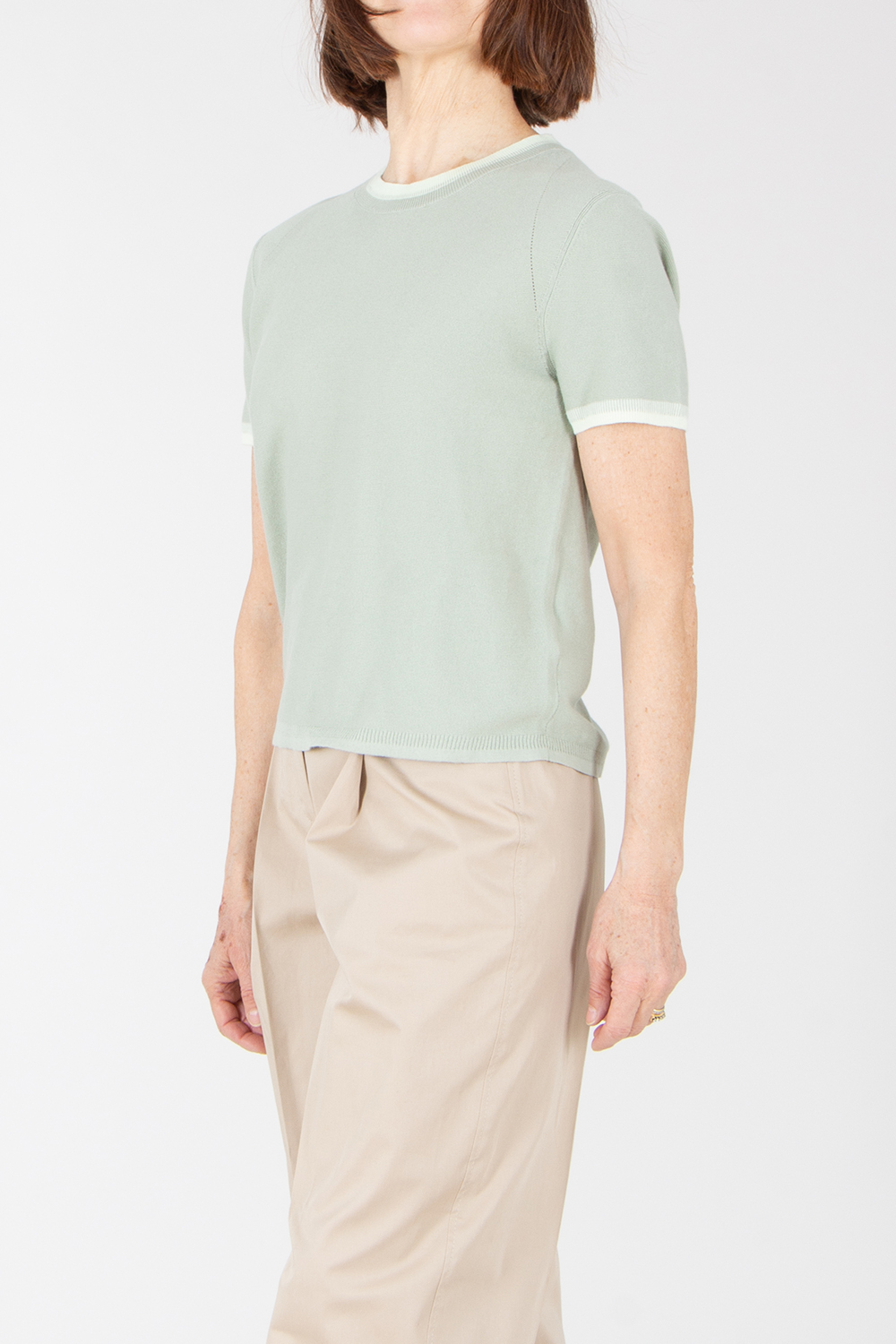 PAUL SMITH Organically Grown Cotton Short-Sleeve Crew Neck Sweater