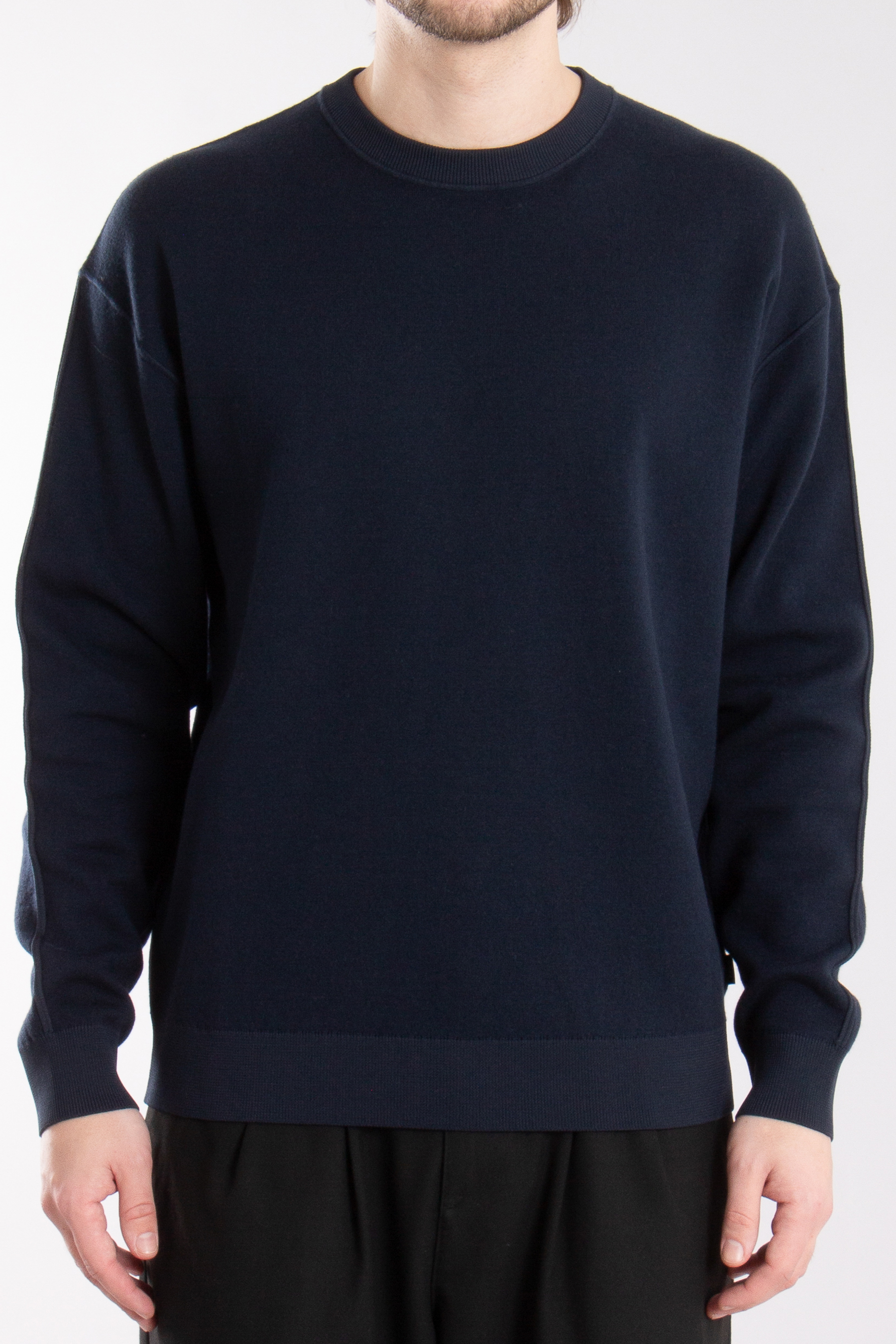 BOSS Brushed Cotton-Virgin Wool Blend Sweater H-Daero