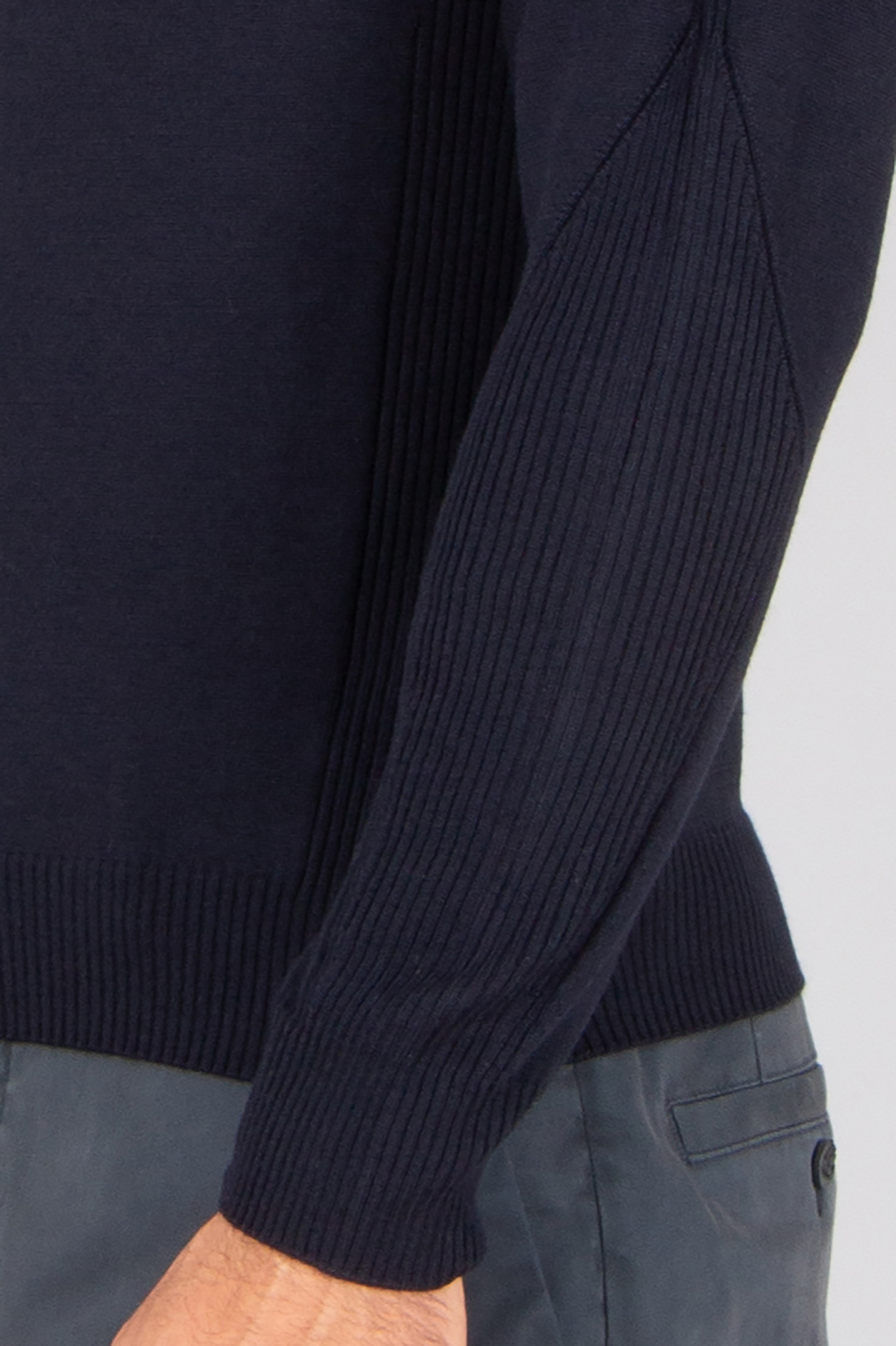 SEASE Regular Fit Virgin Wool Whole Round Neck Sweater Langarm, Strickwaren, Pullover, Mann, Person