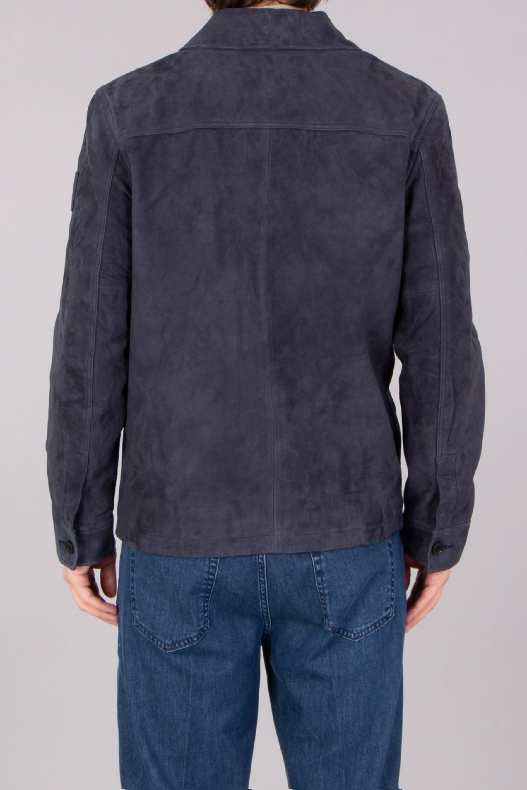 BELSTAFF Regular Fit Goat Suede Overshirt Waypoint BELSTAFF Regular Fit Goat Suede Overshirt Waypoint