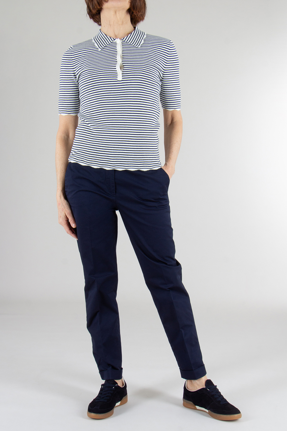 PAUL SMITH Knitted Cotton Stripe Polo