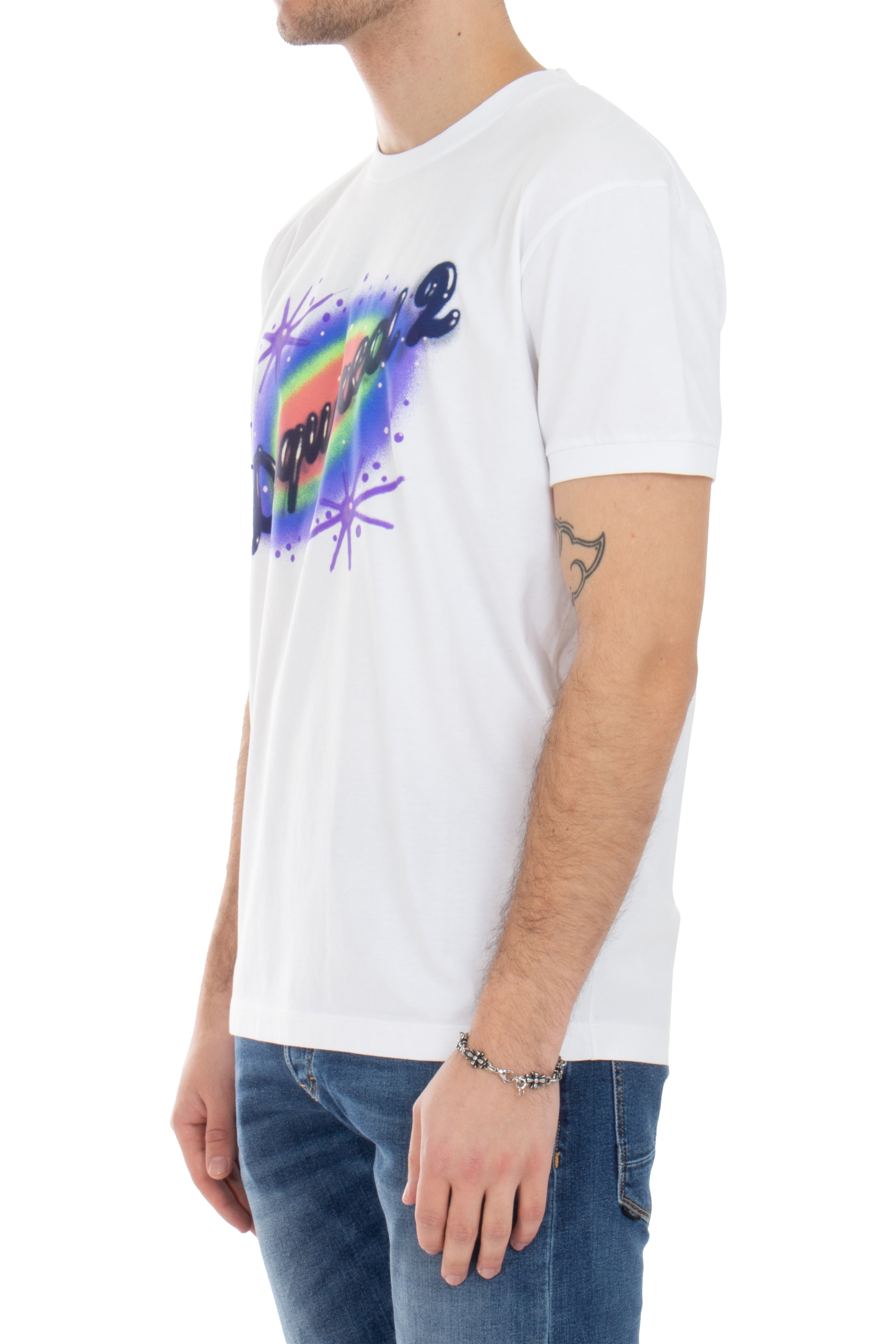 DSQUARED2 Printed Muscle Fit Cotton T-Shirt DSQUARED2 Printed Muscle Fit Cotton T-Shirt