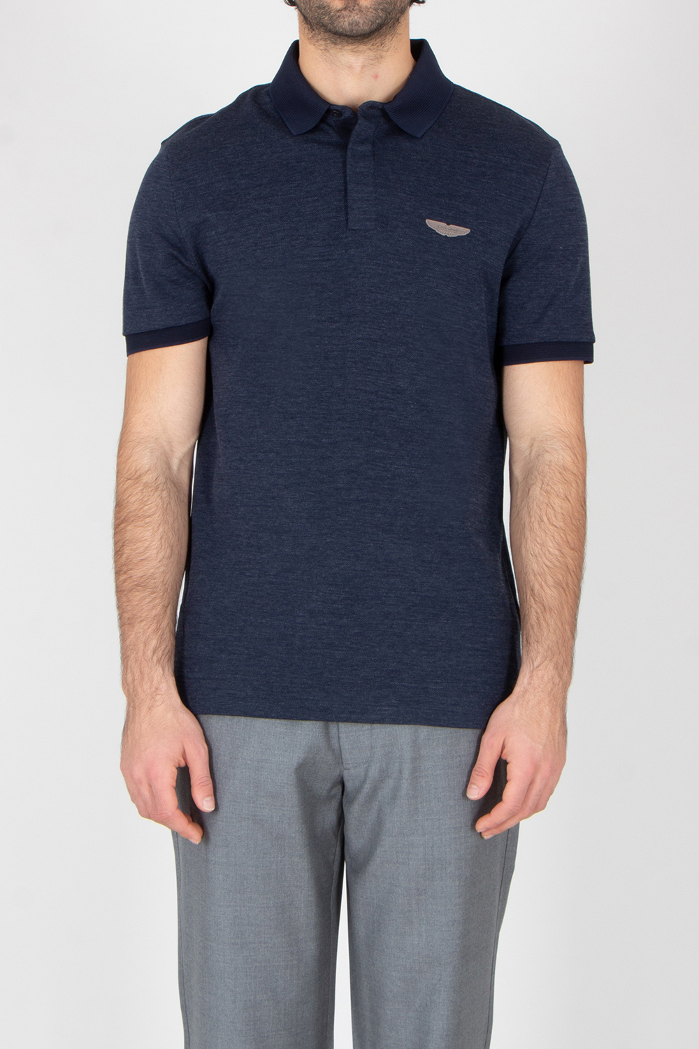 BOSS x ASTON MARTIN Regular Fit Cotton-Wool Piqué Polo Shirt C-Prout