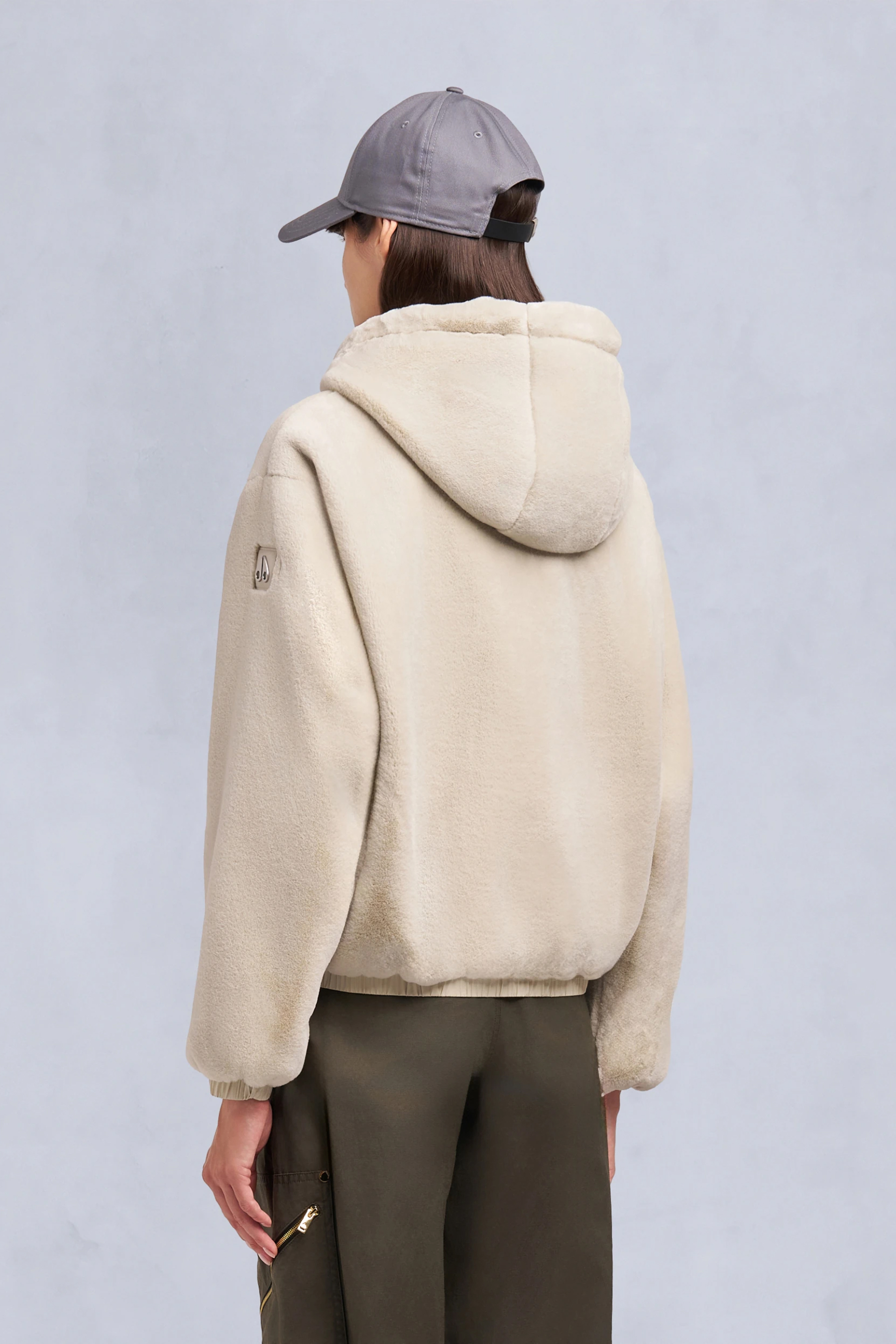 MOOSE KNUCKLES Oversized Fit Reversible Faux Fur & Nylon Ripstop Jacket Eaton Bunny 2 Mantel, Pullover, Sweatshirt, Kapuzenpulli, Fleece