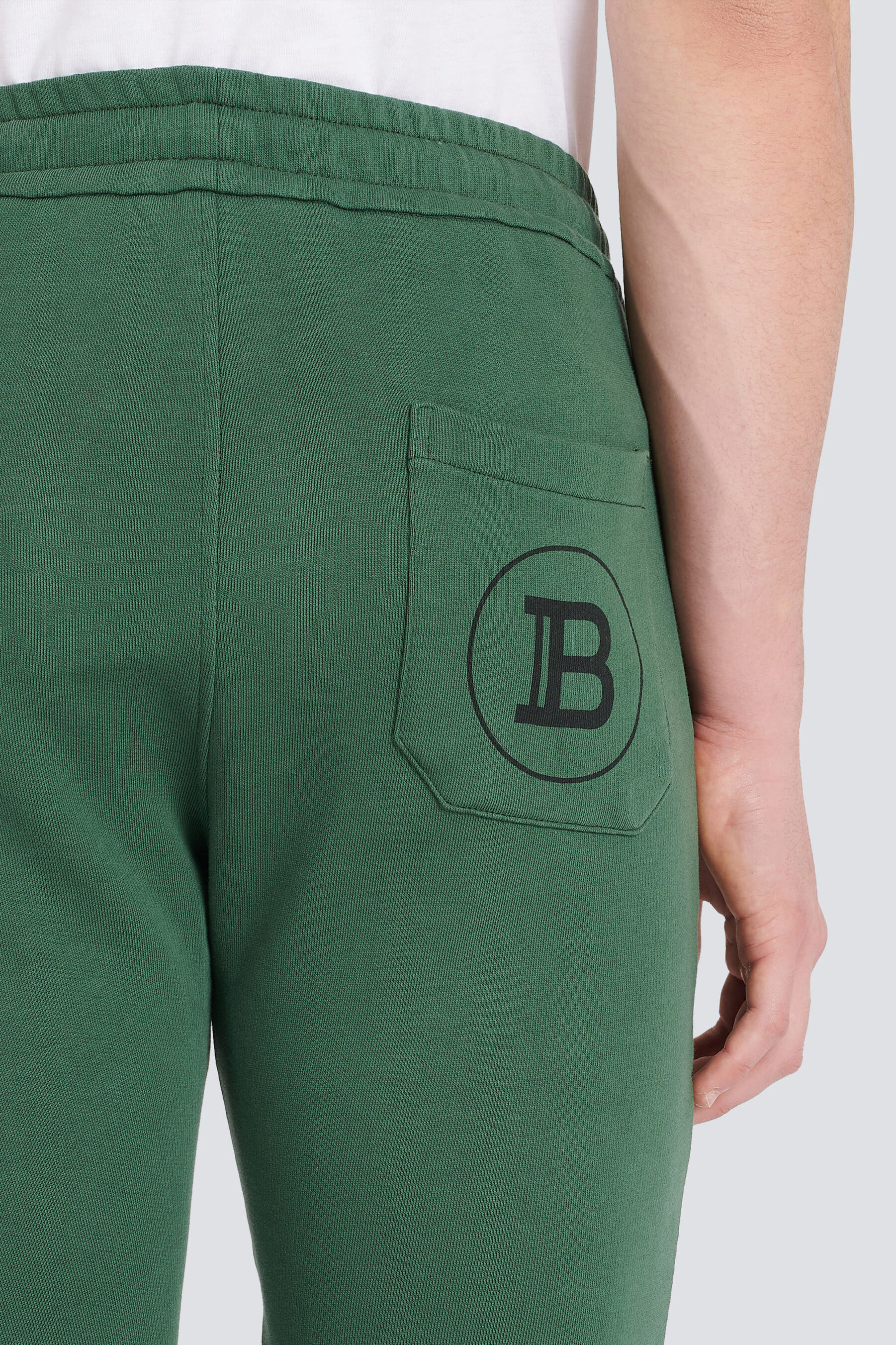 BALMAIN BIKER LOGO SWEATPANTS