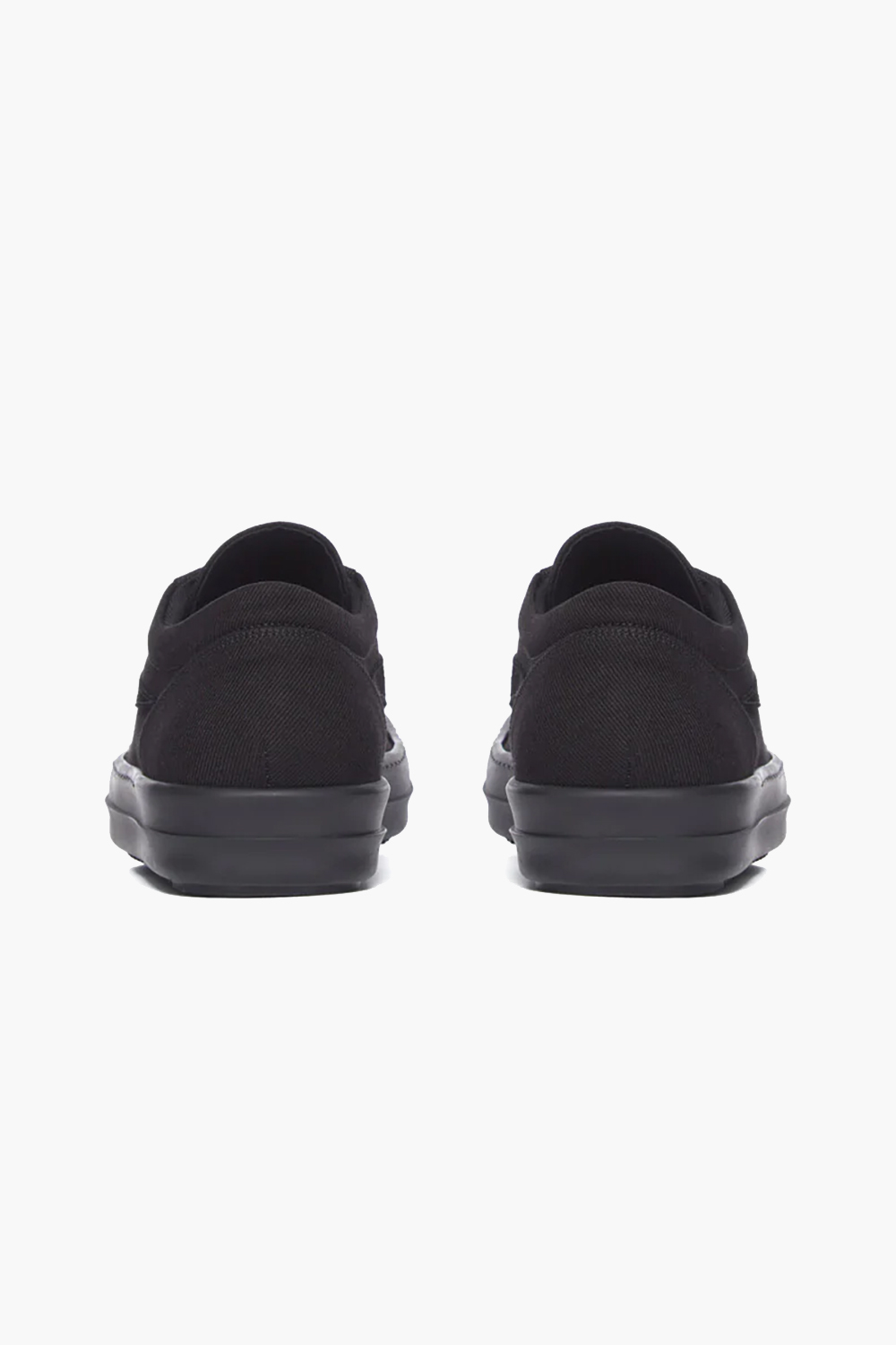RICK OWENS DRKSHDW Overdyed Denim & Suede Laceless Vintage Sneakers 