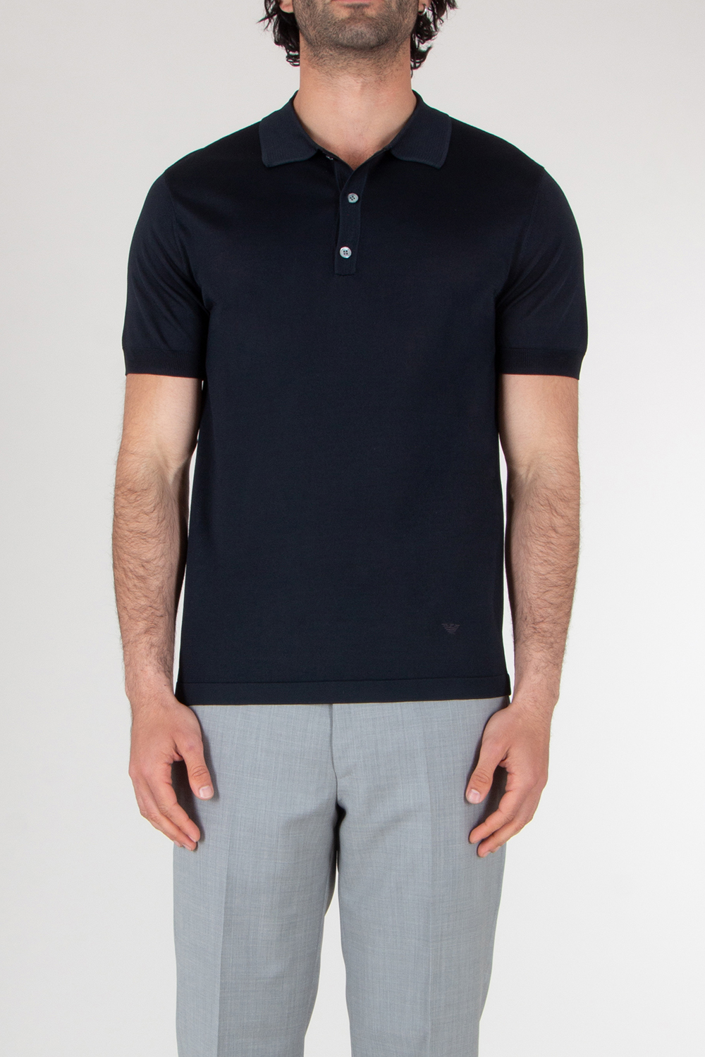EMPORIO ARMANI Regular Fit Viscose Polo Shirt