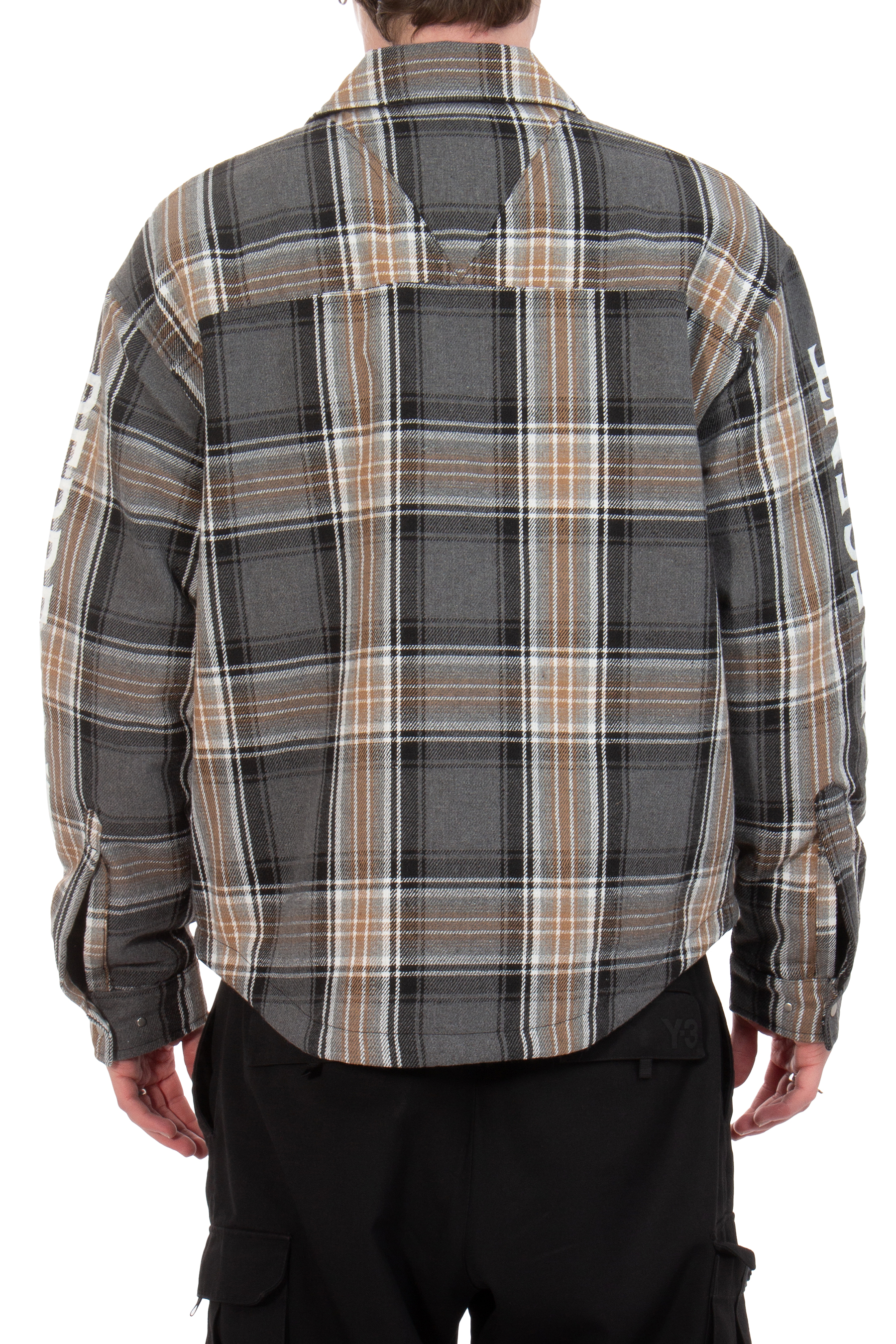 REPRESENT Checked Quilted Polyester Flannel Overshirt REPRESENT Checked Quilted Polyester Flannel Overshirt