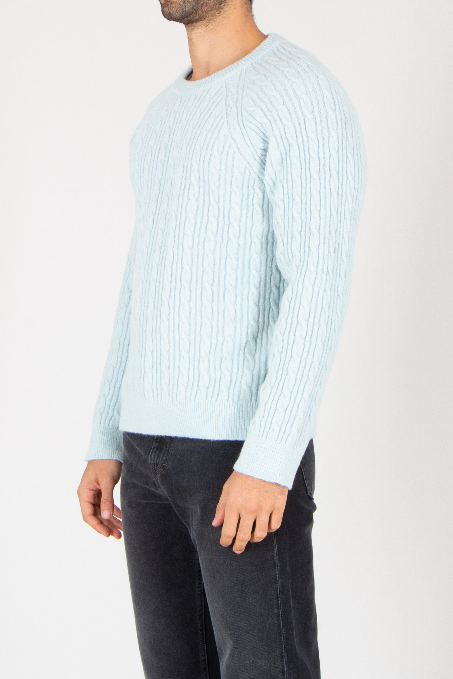 Strickwaren, Pullover, Jeanshose, Mann, Person